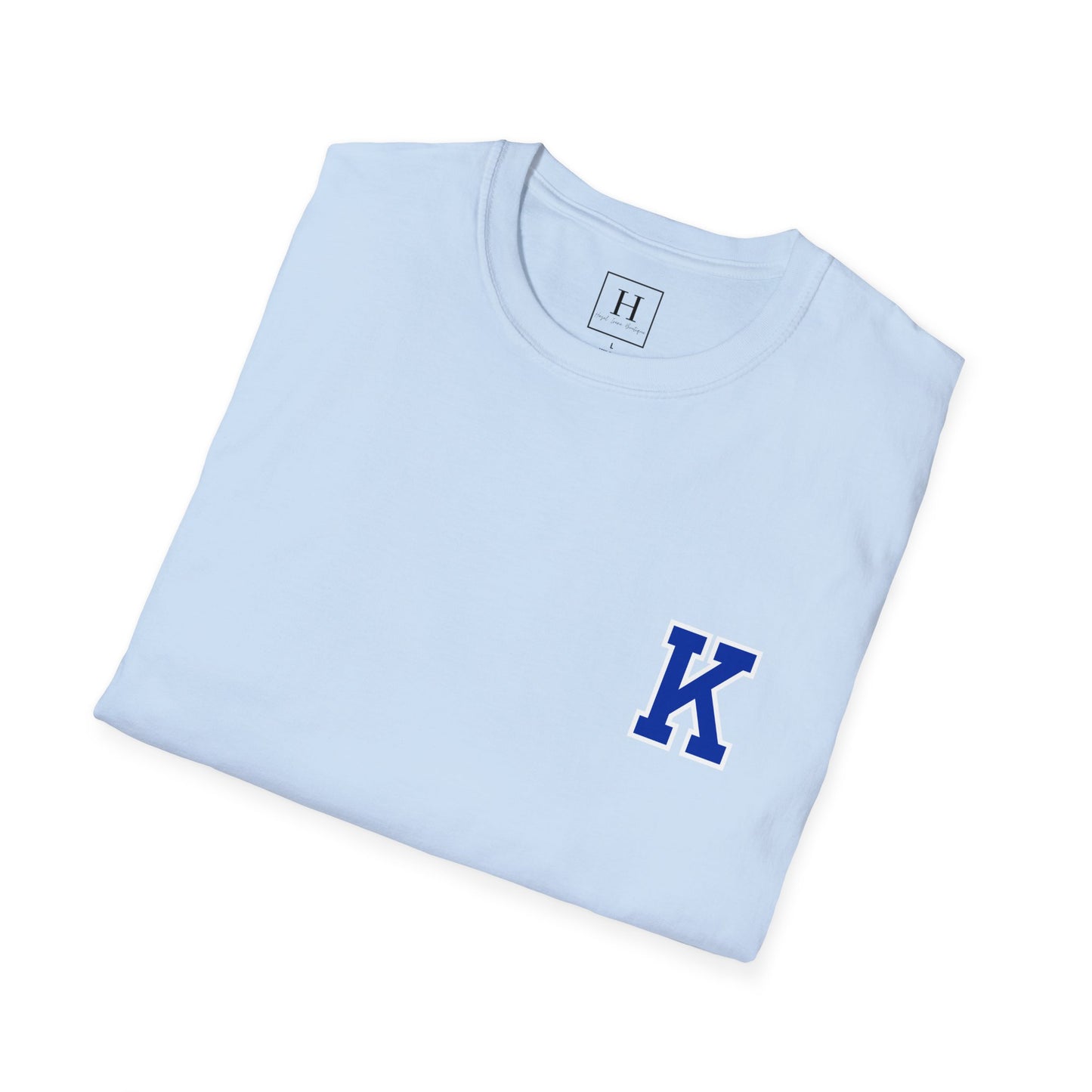 Kentucky Ribbon/Bow Baseball T-shirt (Front and Back)