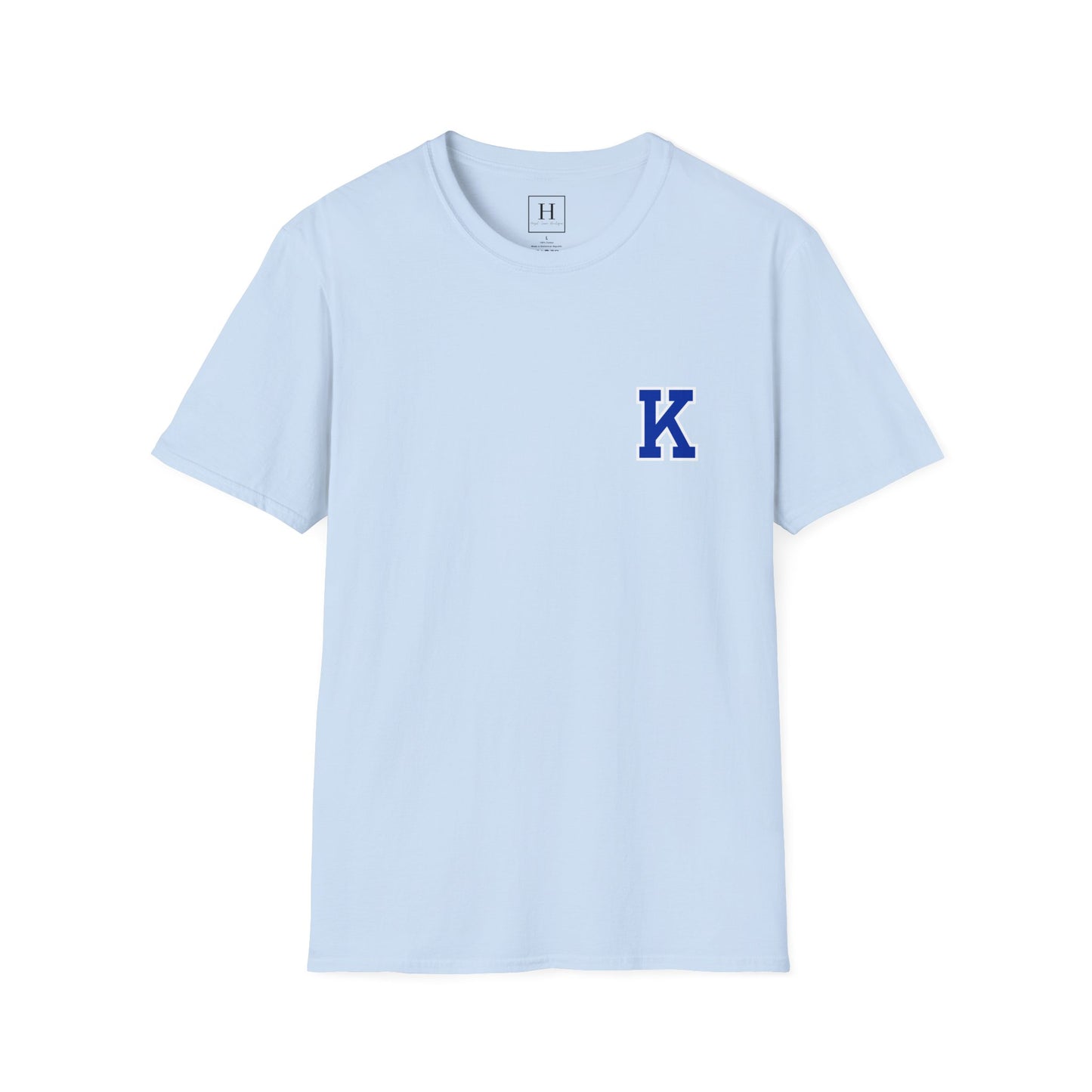 Kentucky Ribbon/Bow Baseball T-shirt (Front and Back)