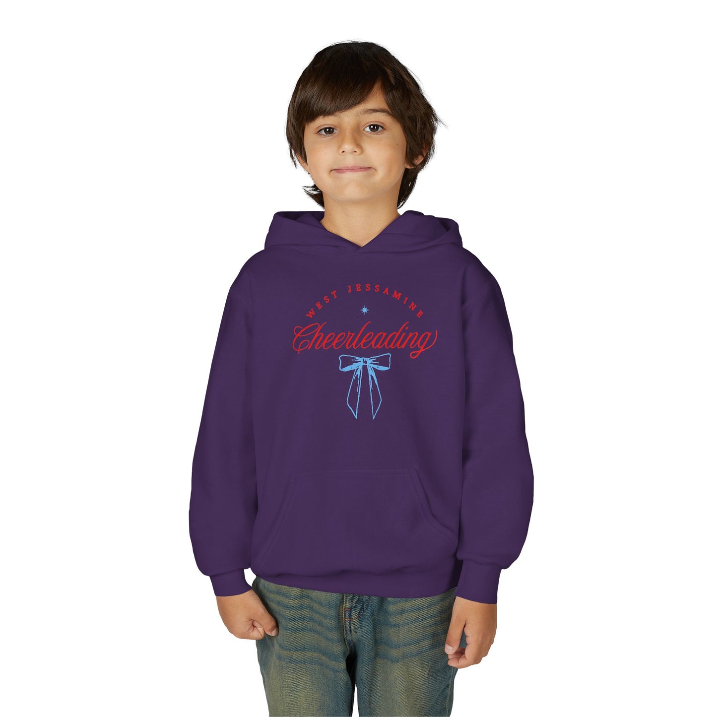 Youth Hoodie -- Cheerleading Bows Unisex Tee - West Jessamine Coquette Design