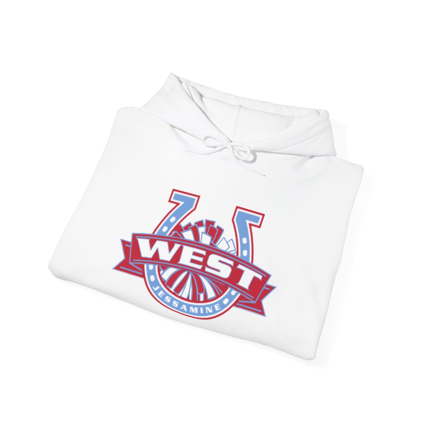 West Jessamine Horseshoe Logo w/ Pom - Cheerleading - Unisex Hoodie