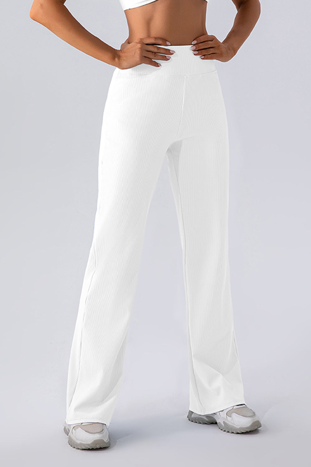 High Waist Straight Flare Active Pants
