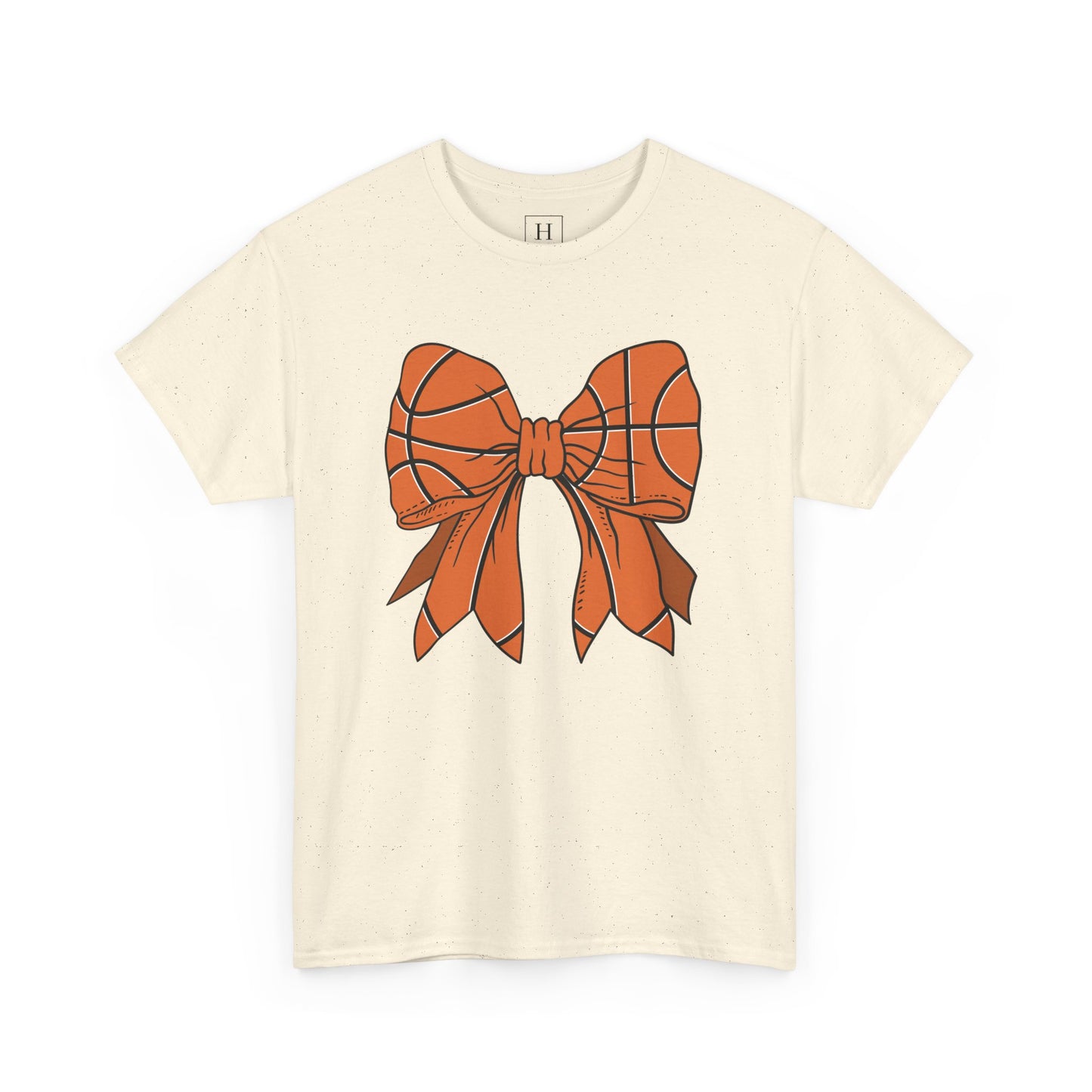 Basketball Sport Bow Tee - Unisex Heavy Cotton