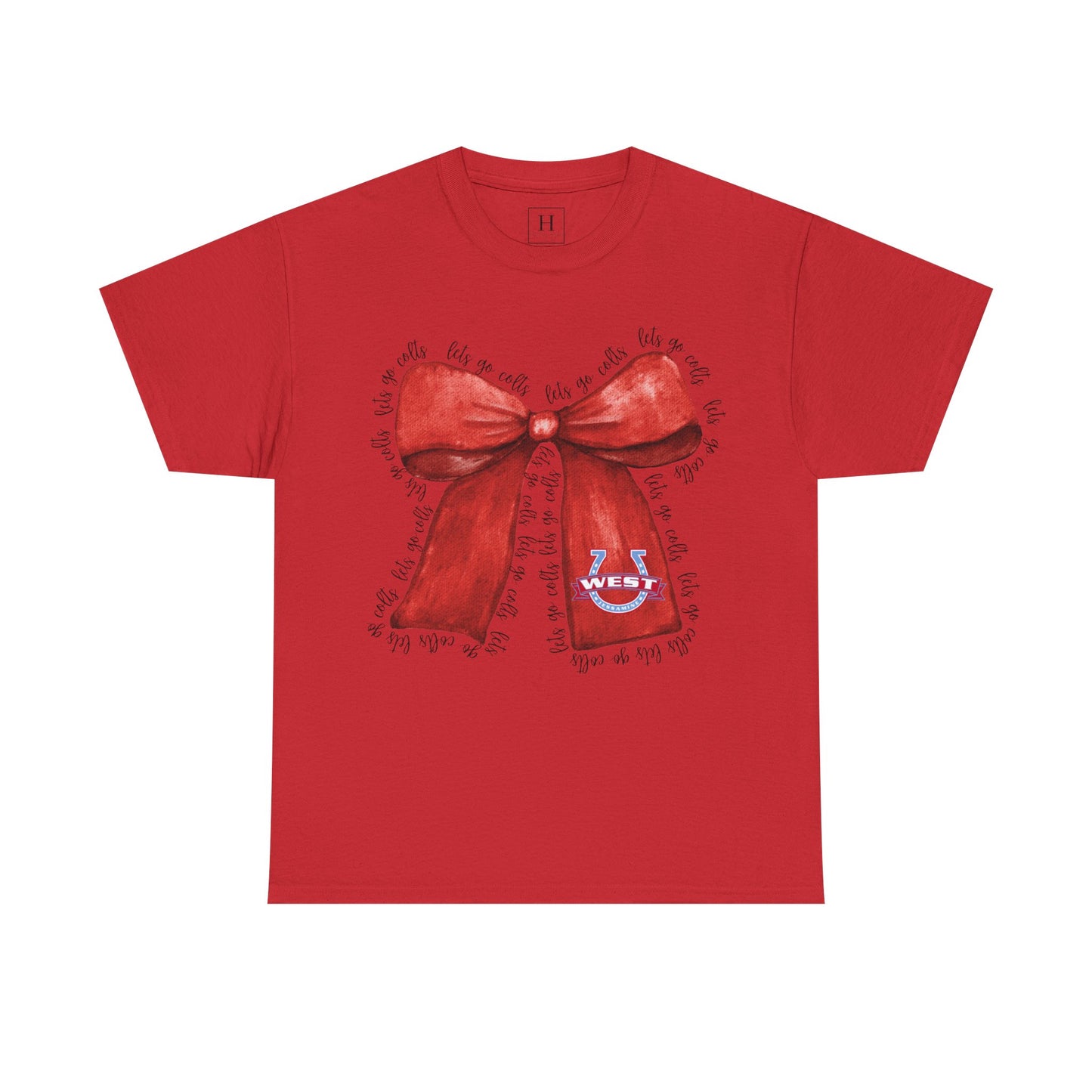 Let's Go Colts Bow - West Horseshoe Logo Unisex T-Shirt