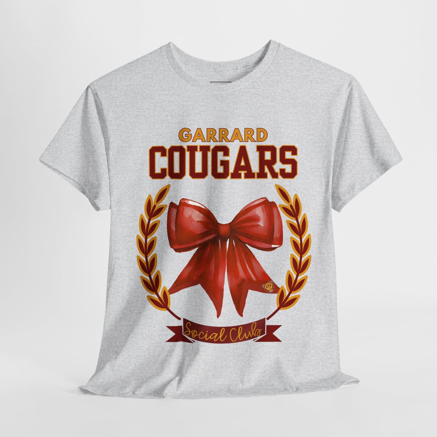 GMS Garrard Middle School Cougars Social Club T-Shirt (Front Only)