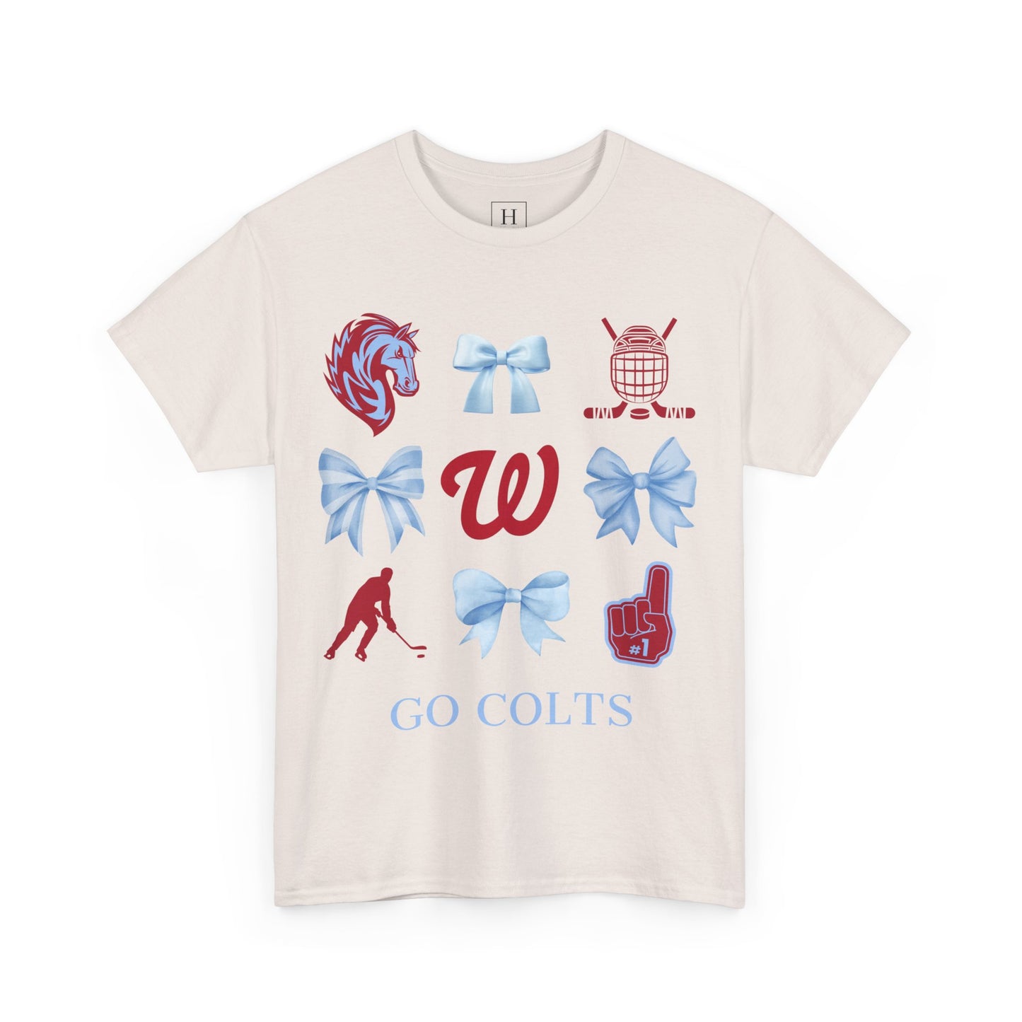 West Jessamine Colts Coquette Hockey Bows - Unisex Tee