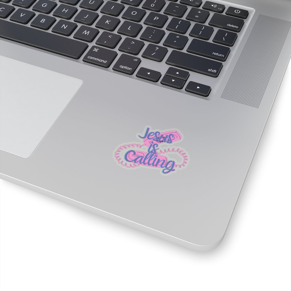 Jesus Is Calling Retro Phone Christian Kiss-Cut Stickers