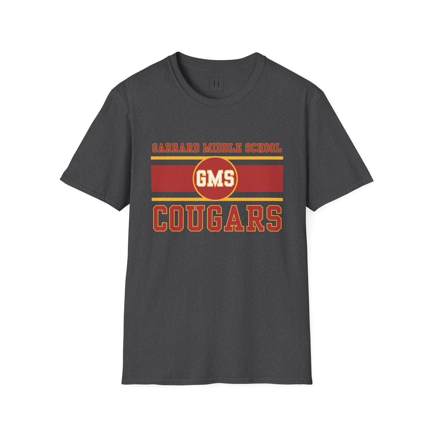 GMS Garrard Middle School Cougars T-Shirt (Front Only)