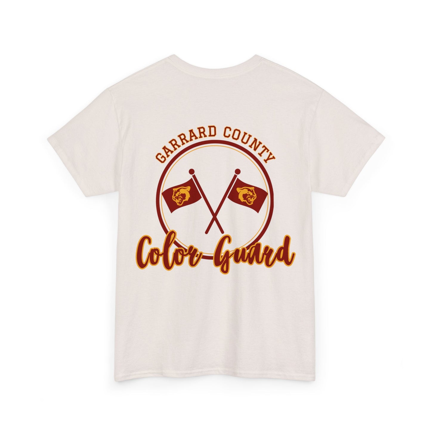 GMS Garrard Middle School Cougars Color Guard T-Shirt (Front & Back)