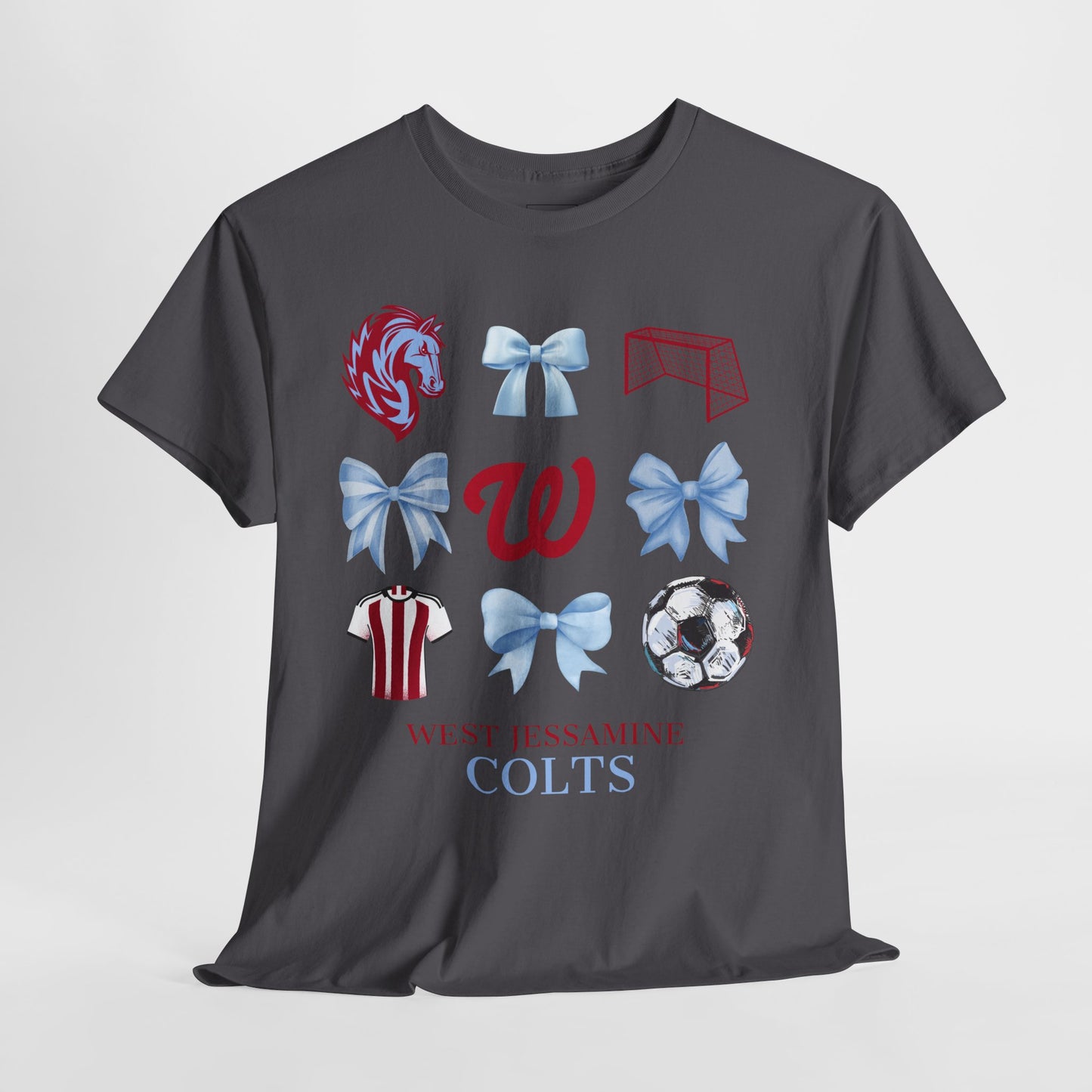 Copy of West Jessamine Colts Coquette Soccer Bows - Unisex Tee