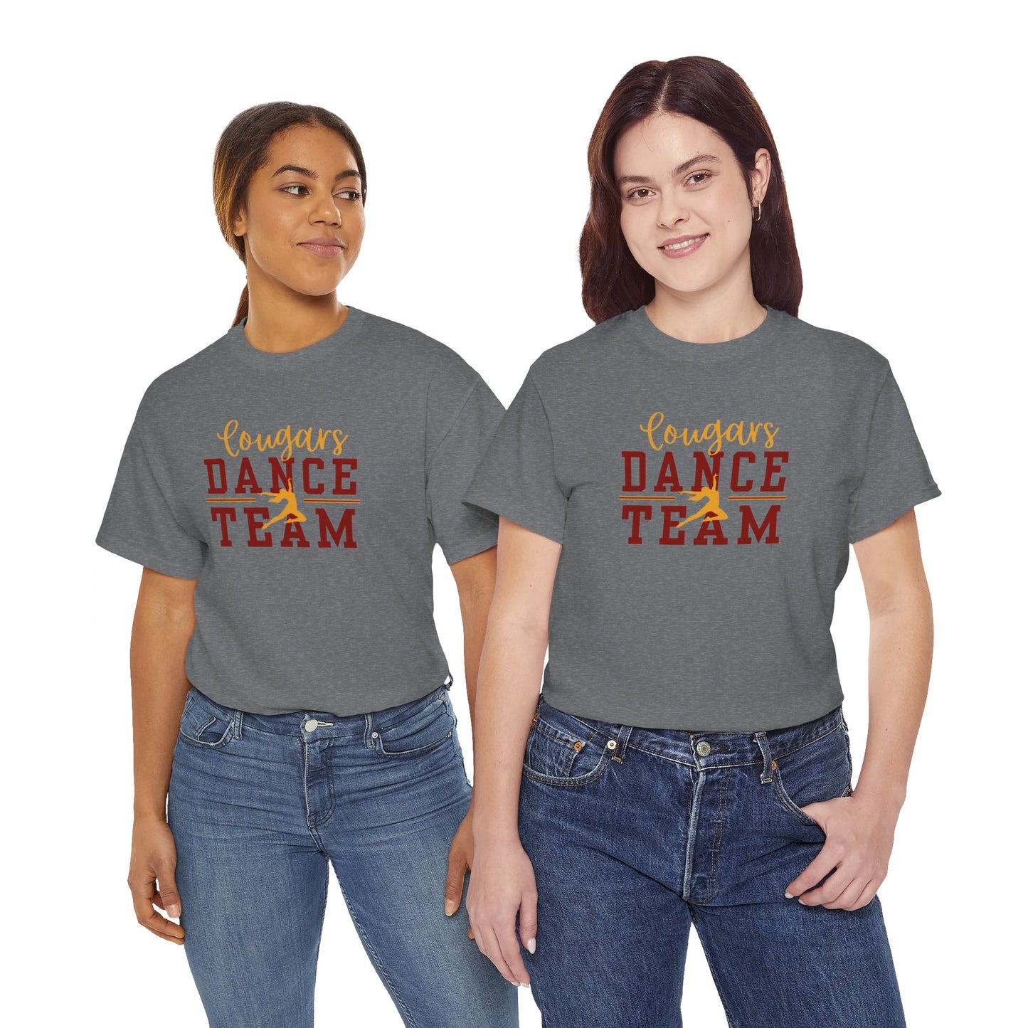 GMS Garrard Middle School Cougars Dance Team T-Shirt (Front Only)