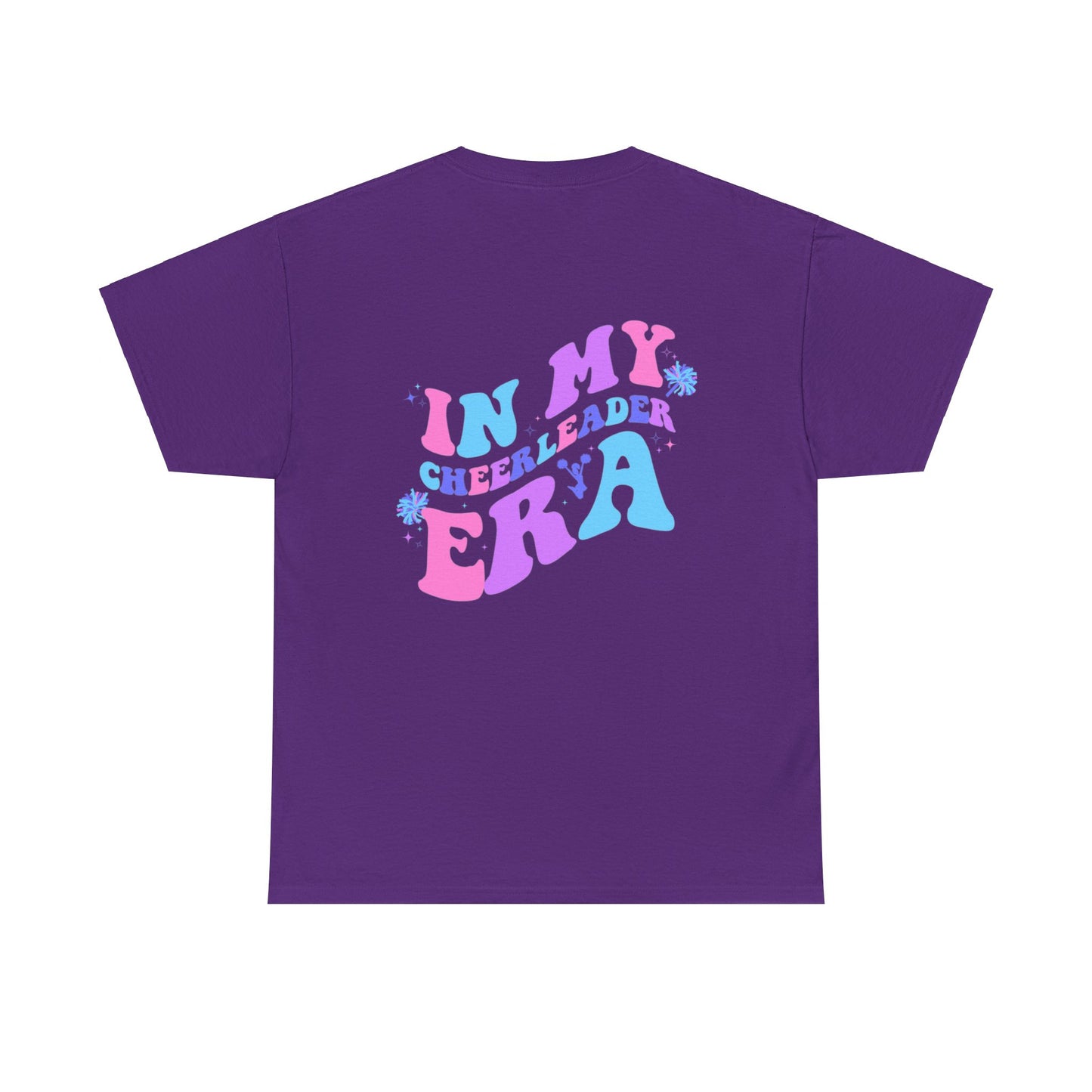 in my cheerleading era front and back cheer adult t-shirt