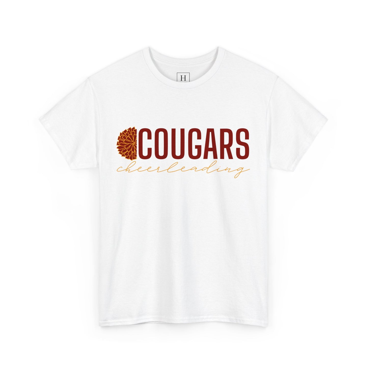 Cougars Cheerleading T-Shirt (Front Only)