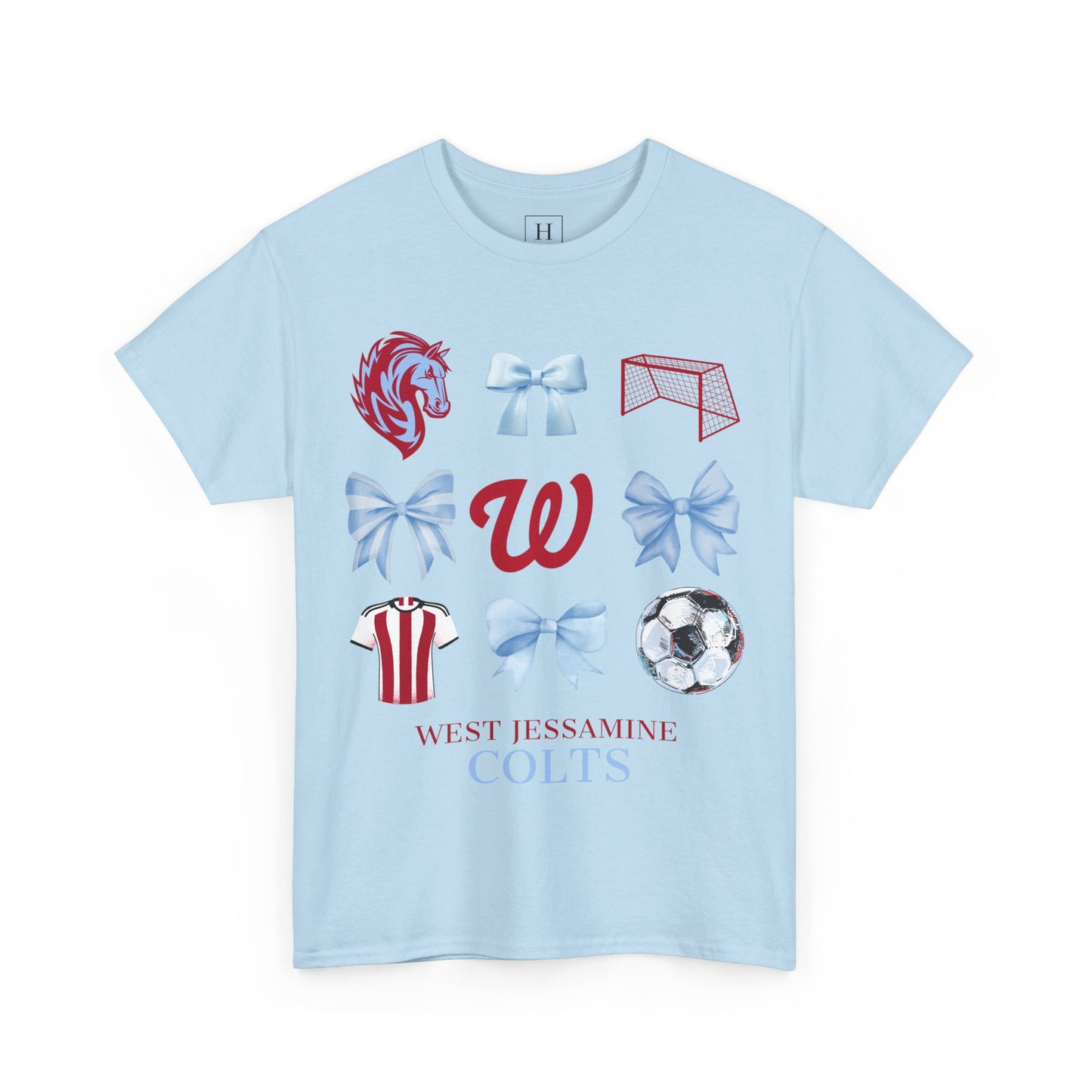Copy of West Jessamine Colts Coquette Soccer Bows - Unisex Tee