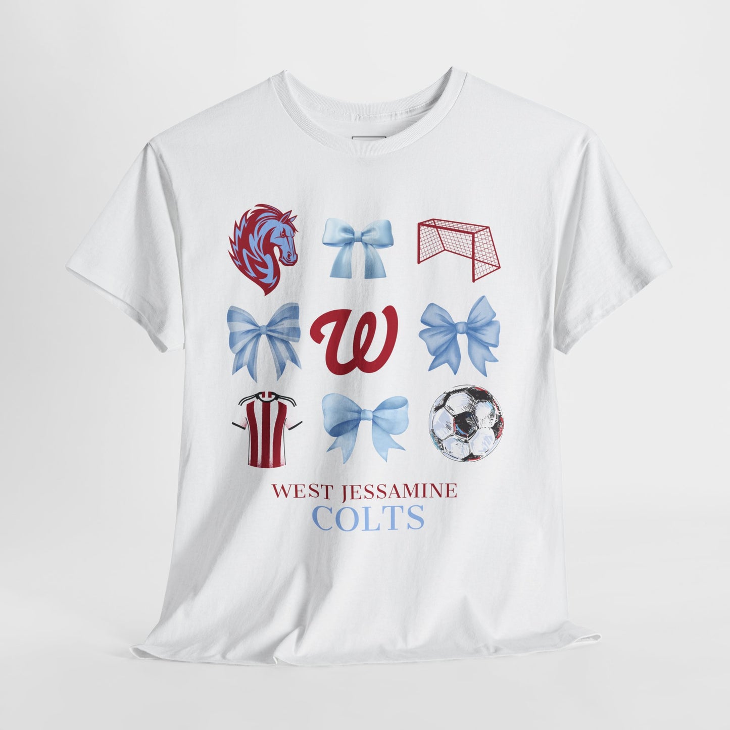 Copy of West Jessamine Colts Coquette Soccer Bows - Unisex Tee