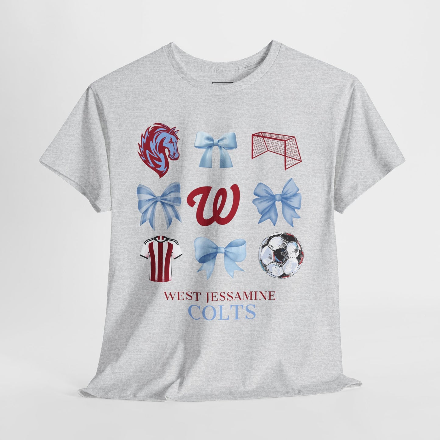 Copy of West Jessamine Colts Coquette Soccer Bows - Unisex Tee
