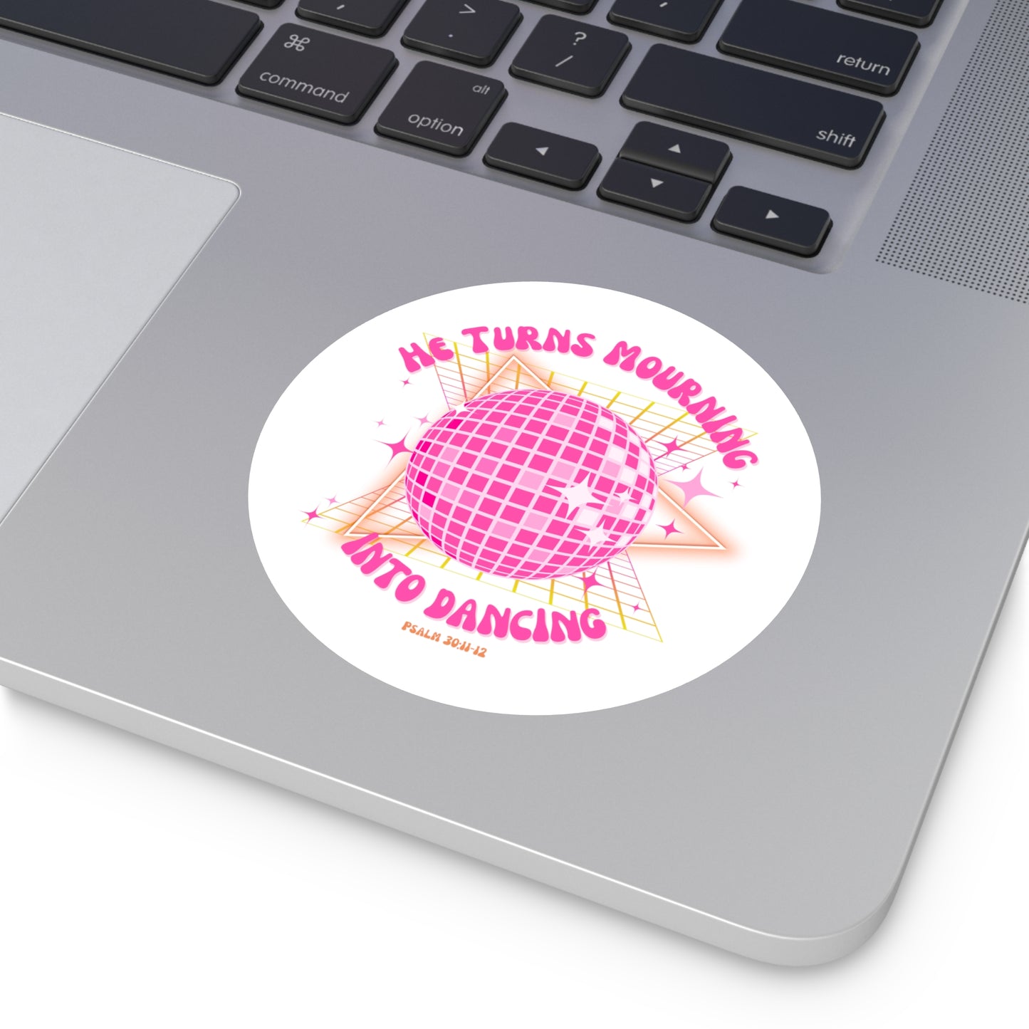mourning into dancing christian Round Vinyl Stickers