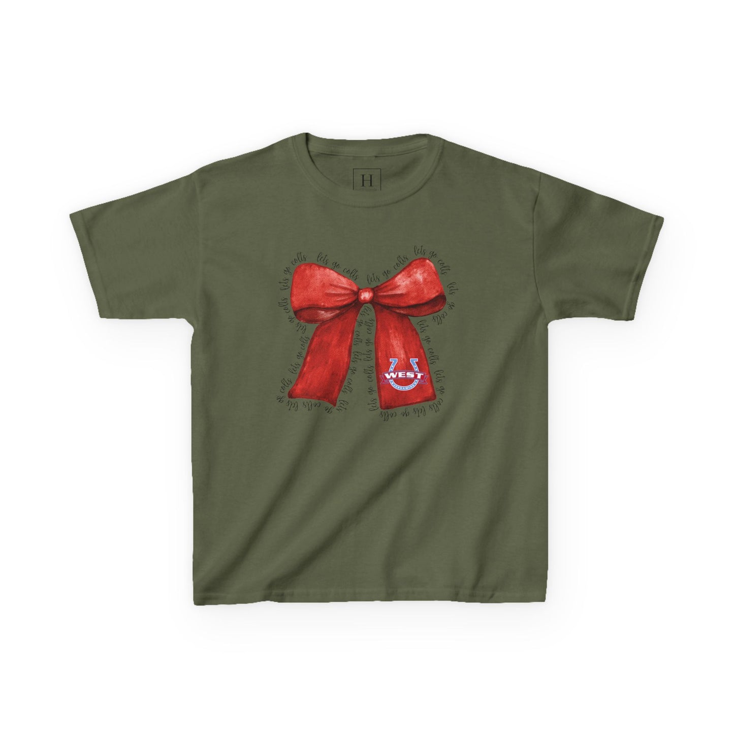 YOUTH --- Let's Go Colts Bow - West Horseshoe Logo Unisex T-Shirt