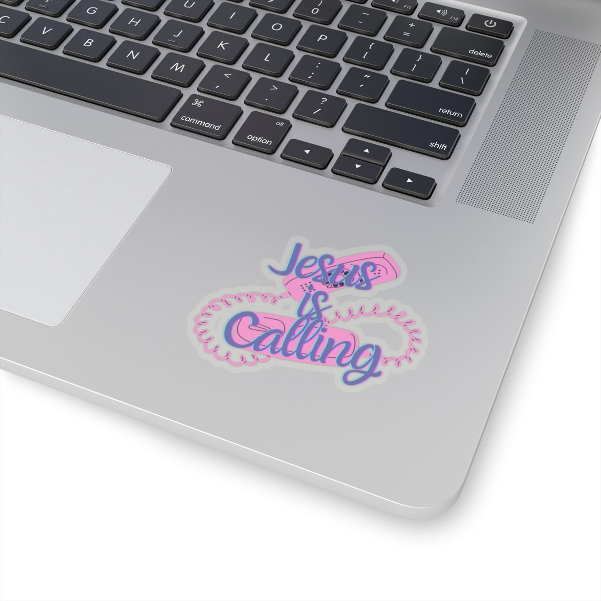 Jesus Is Calling Retro Phone Christian Kiss-Cut Stickers