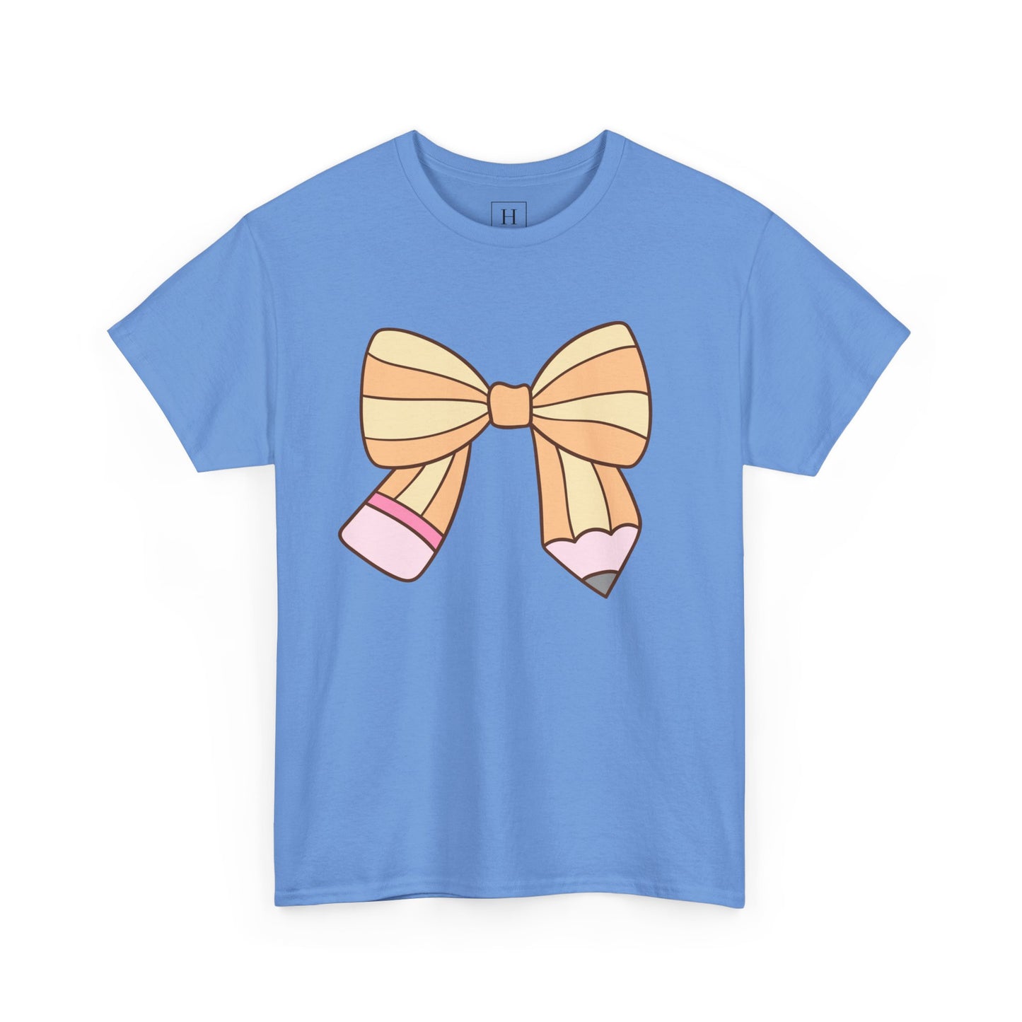 Teacher Pencil Bow Tee