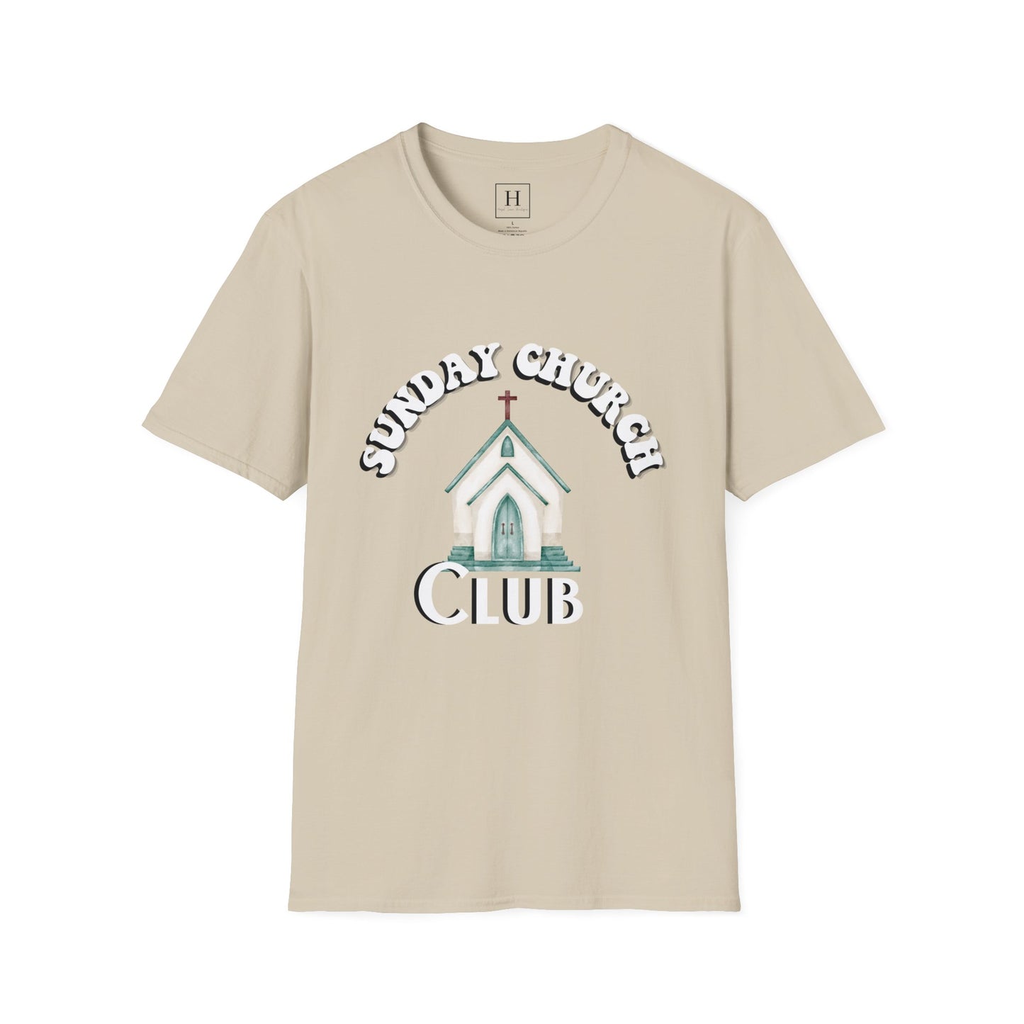 Sunday Church Club Christian T-shirt