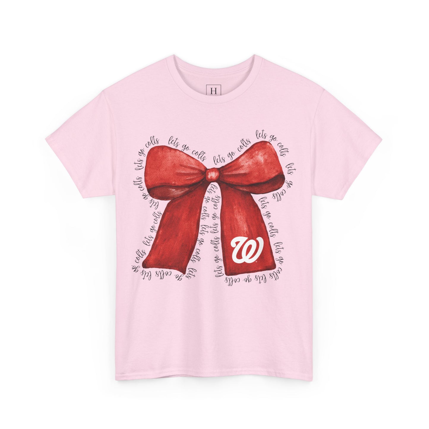 Let's Go Colts Bow - W Logo Unisex T-Shirt