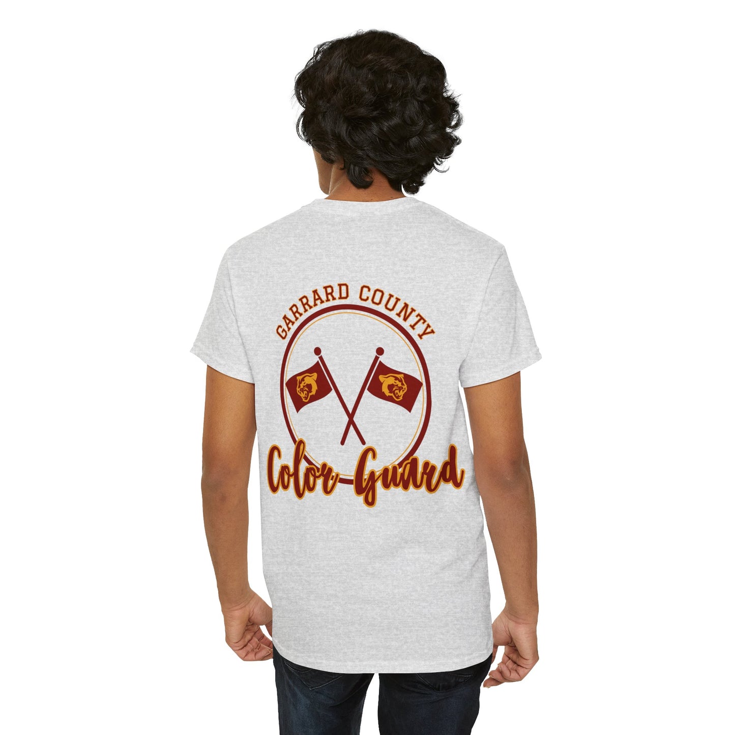 GMS Garrard Middle School Cougars Color Guard T-Shirt (Front & Back)