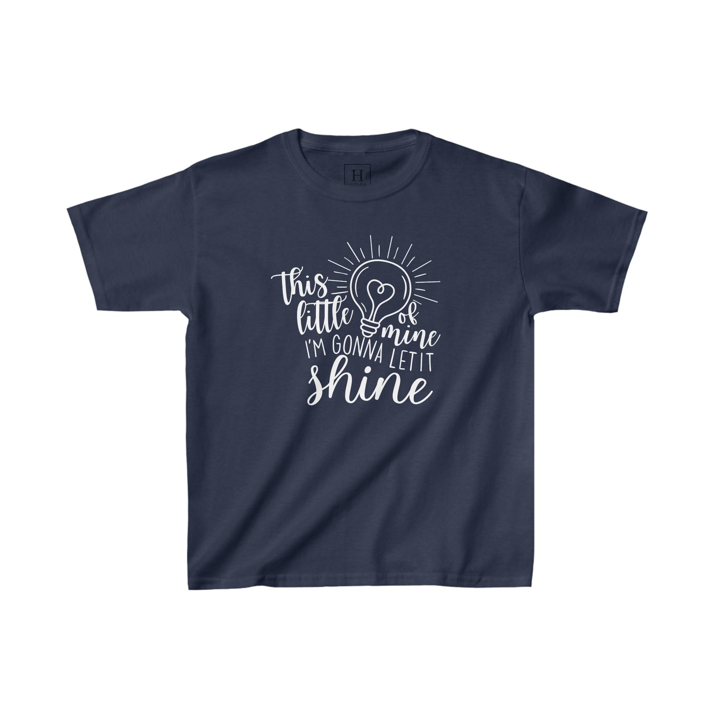 Kids This Little Light of Mine Christian Heavy Cotton Tee