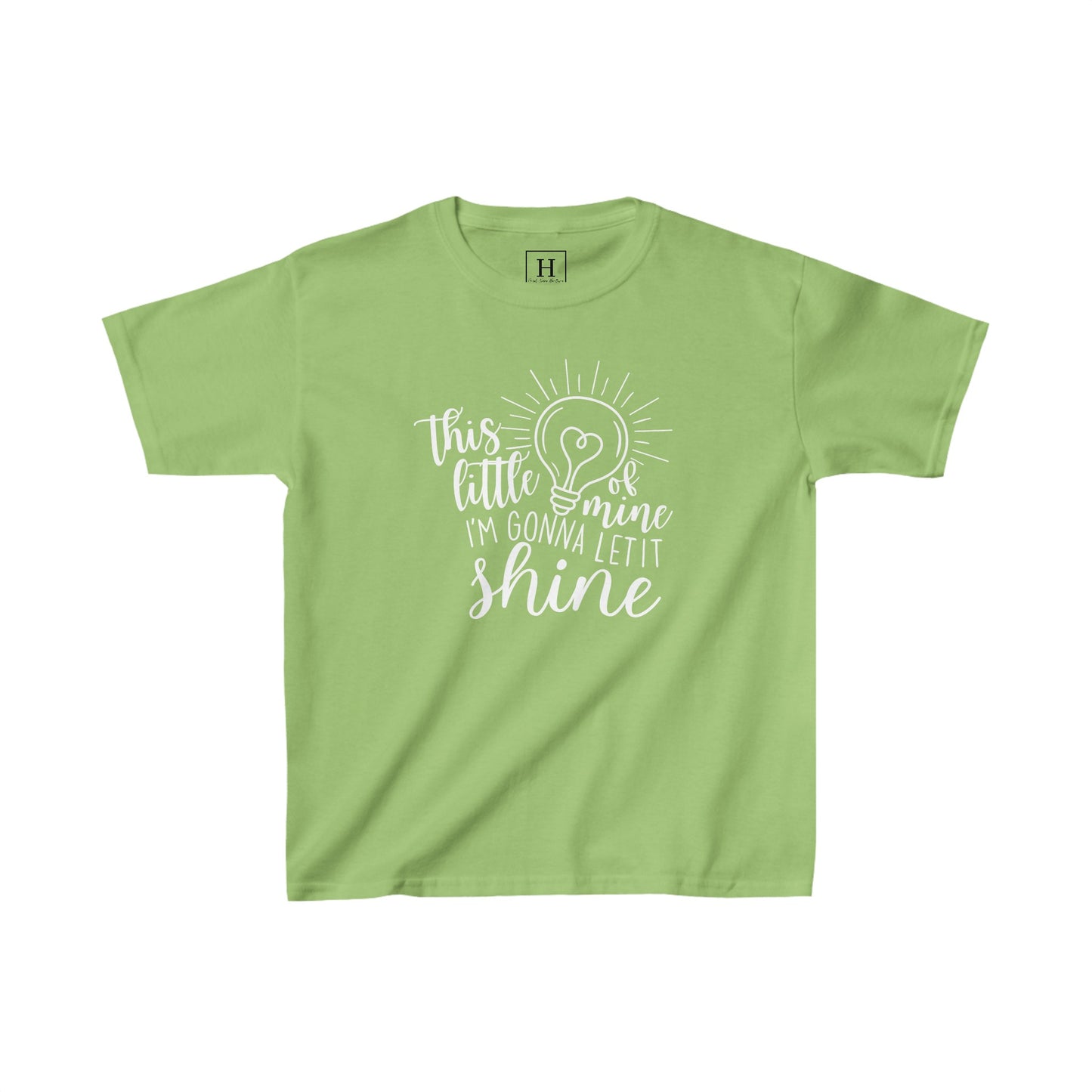 Kids This Little Light of Mine Christian Heavy Cotton Tee