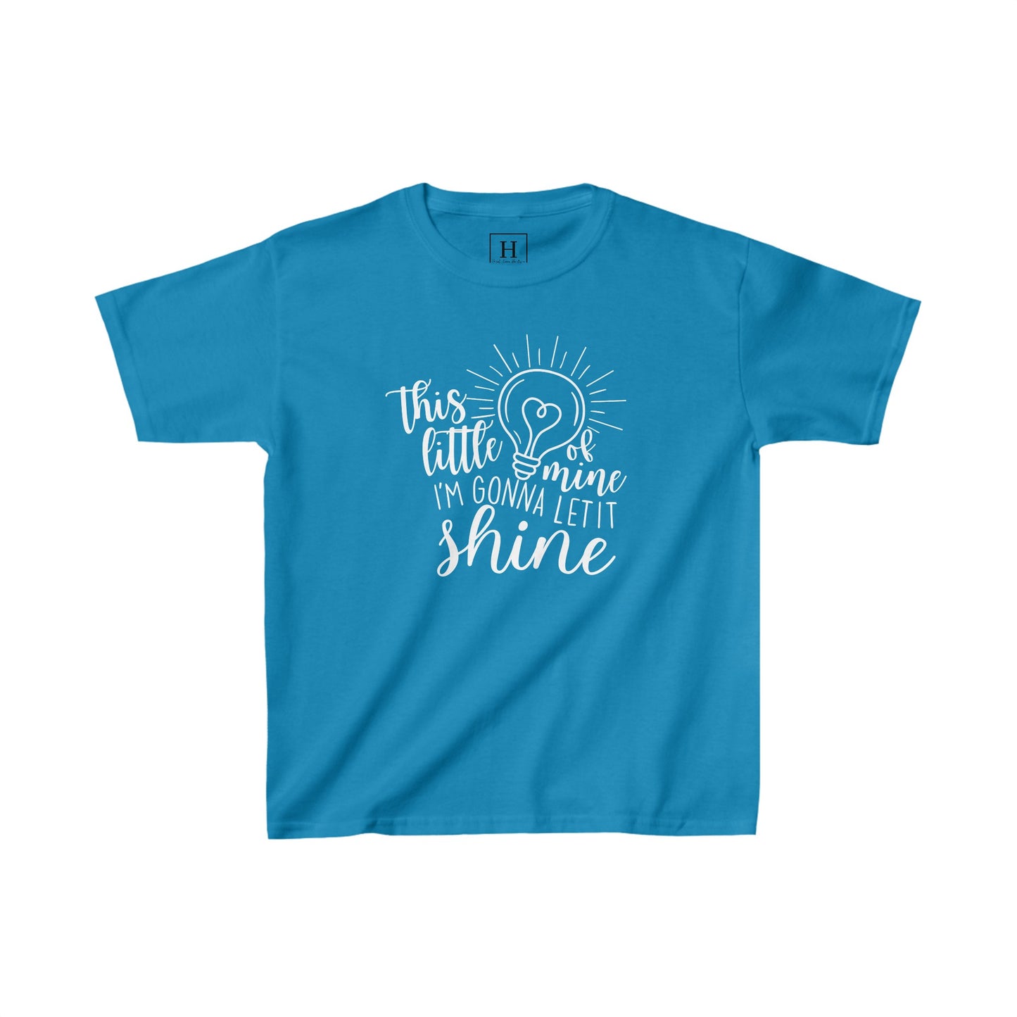 Kids This Little Light of Mine Christian Heavy Cotton Tee