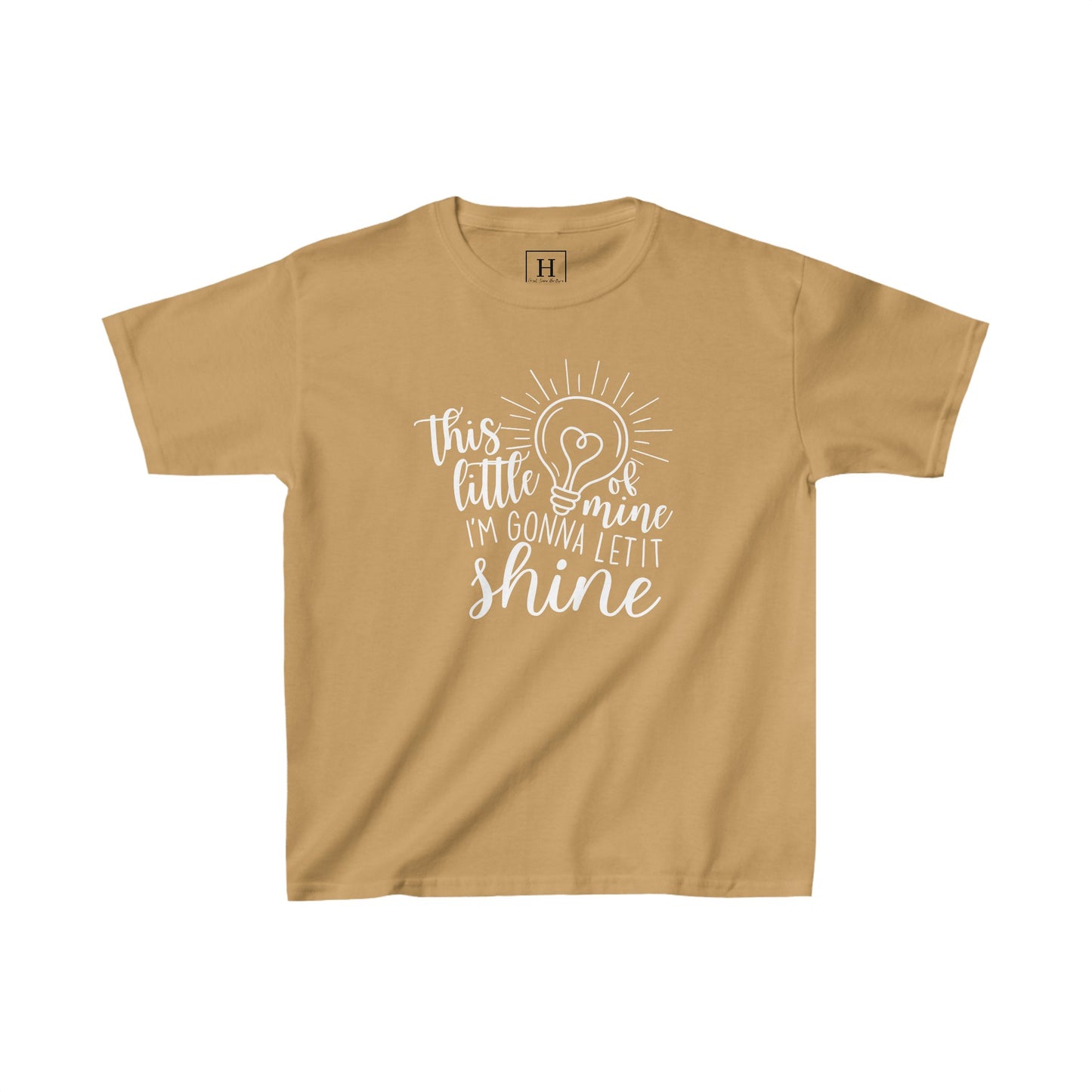 Kids This Little Light of Mine Christian Heavy Cotton Tee