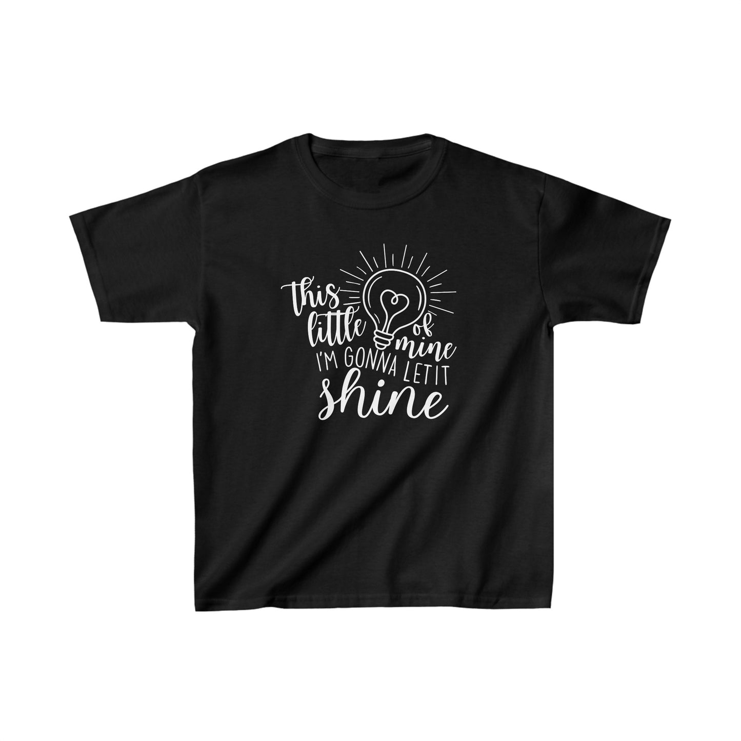 Kids This Little Light of Mine Christian Heavy Cotton Tee