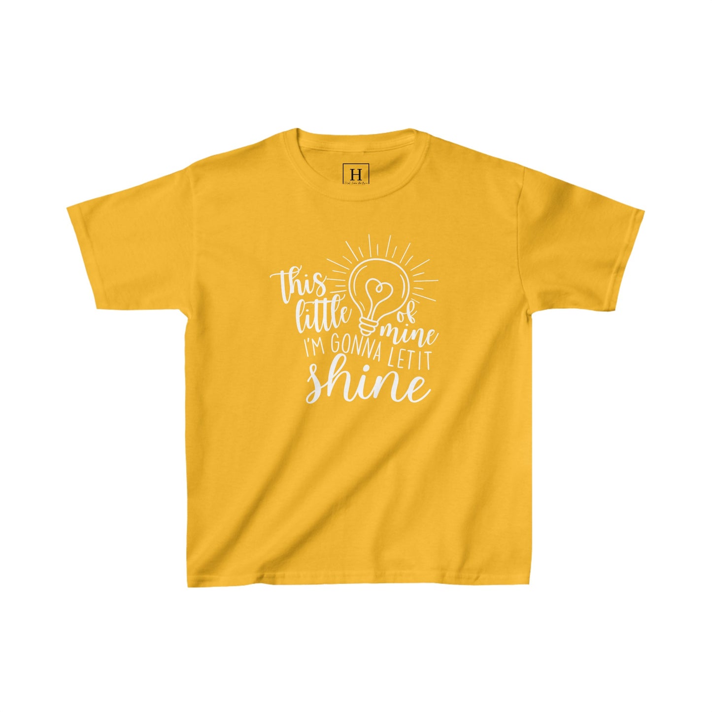 Kids This Little Light of Mine Christian Heavy Cotton Tee