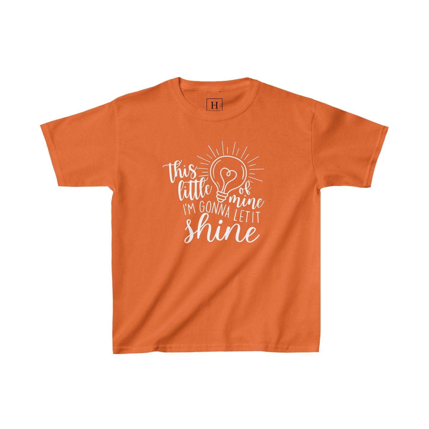 Kids This Little Light of Mine Christian Heavy Cotton Tee