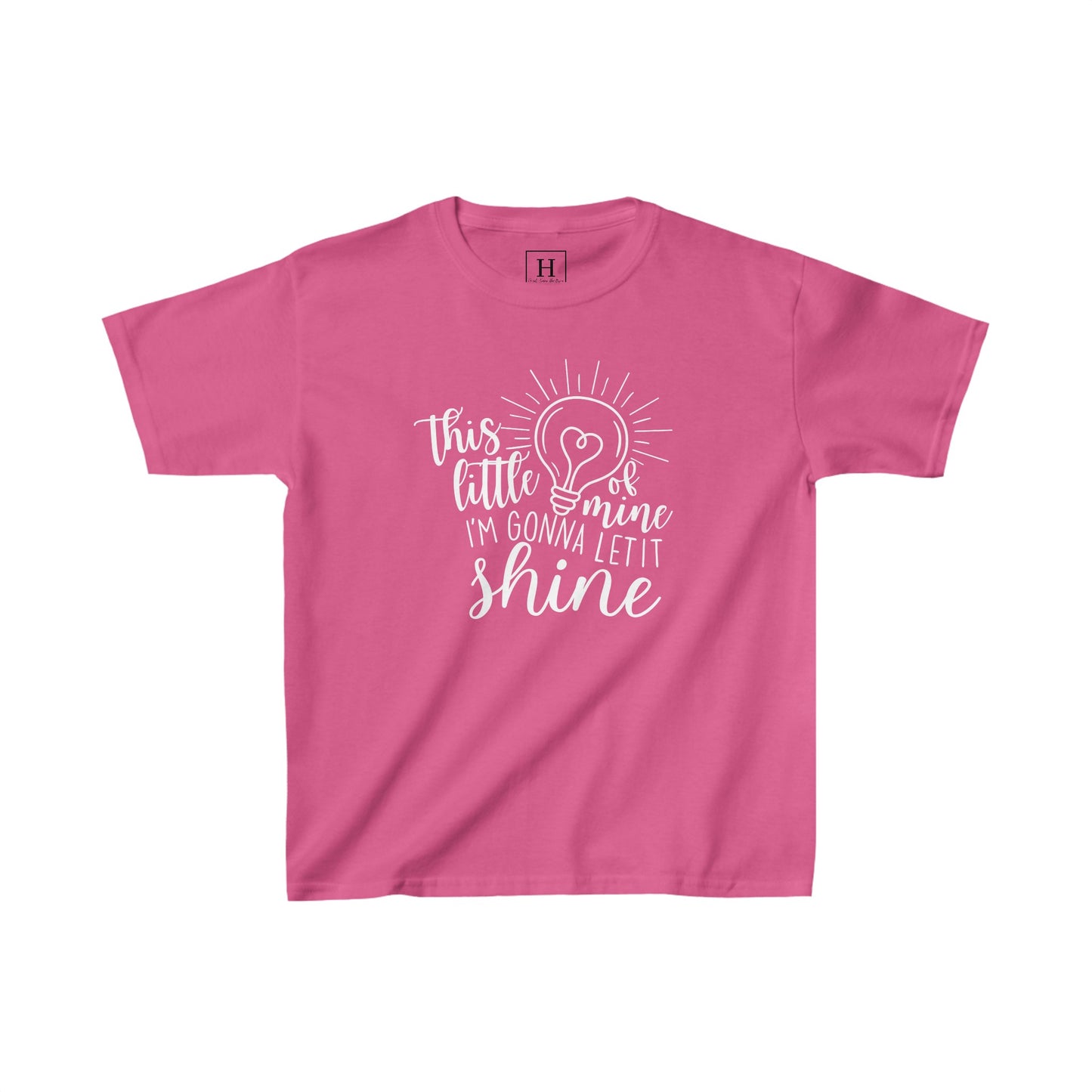 Kids This Little Light of Mine Christian Heavy Cotton Tee