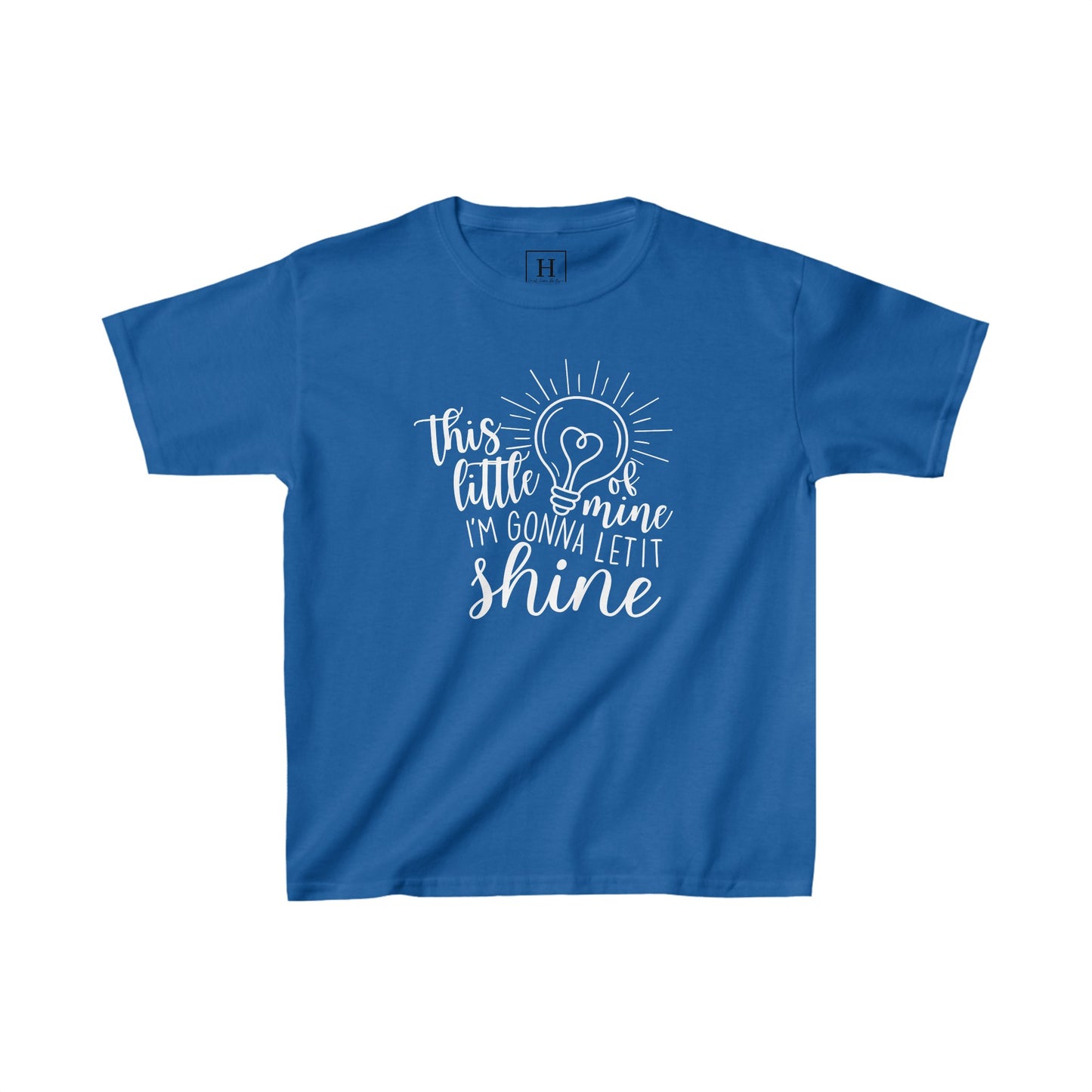 Kids This Little Light of Mine Christian Heavy Cotton Tee