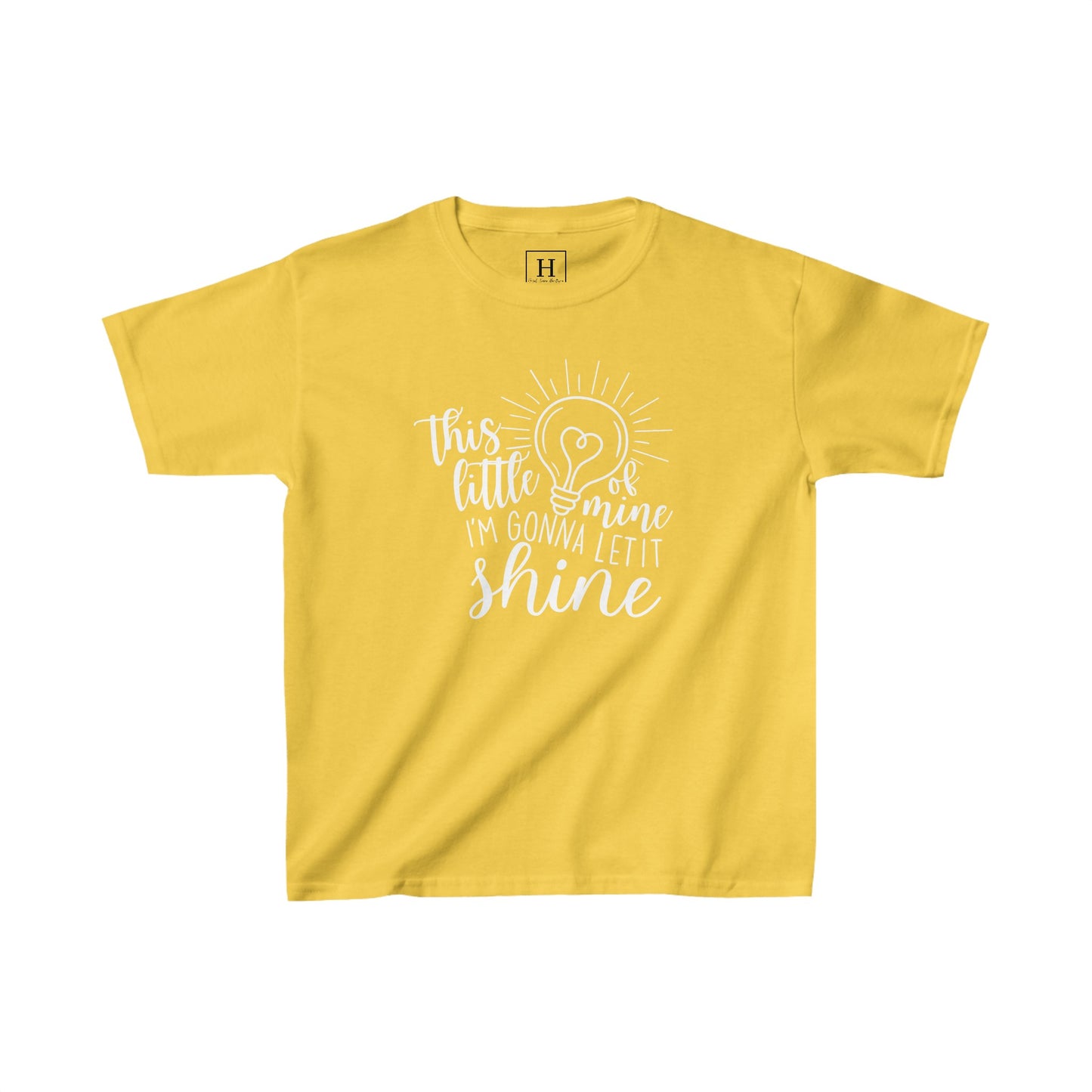 Kids This Little Light of Mine Christian Heavy Cotton Tee