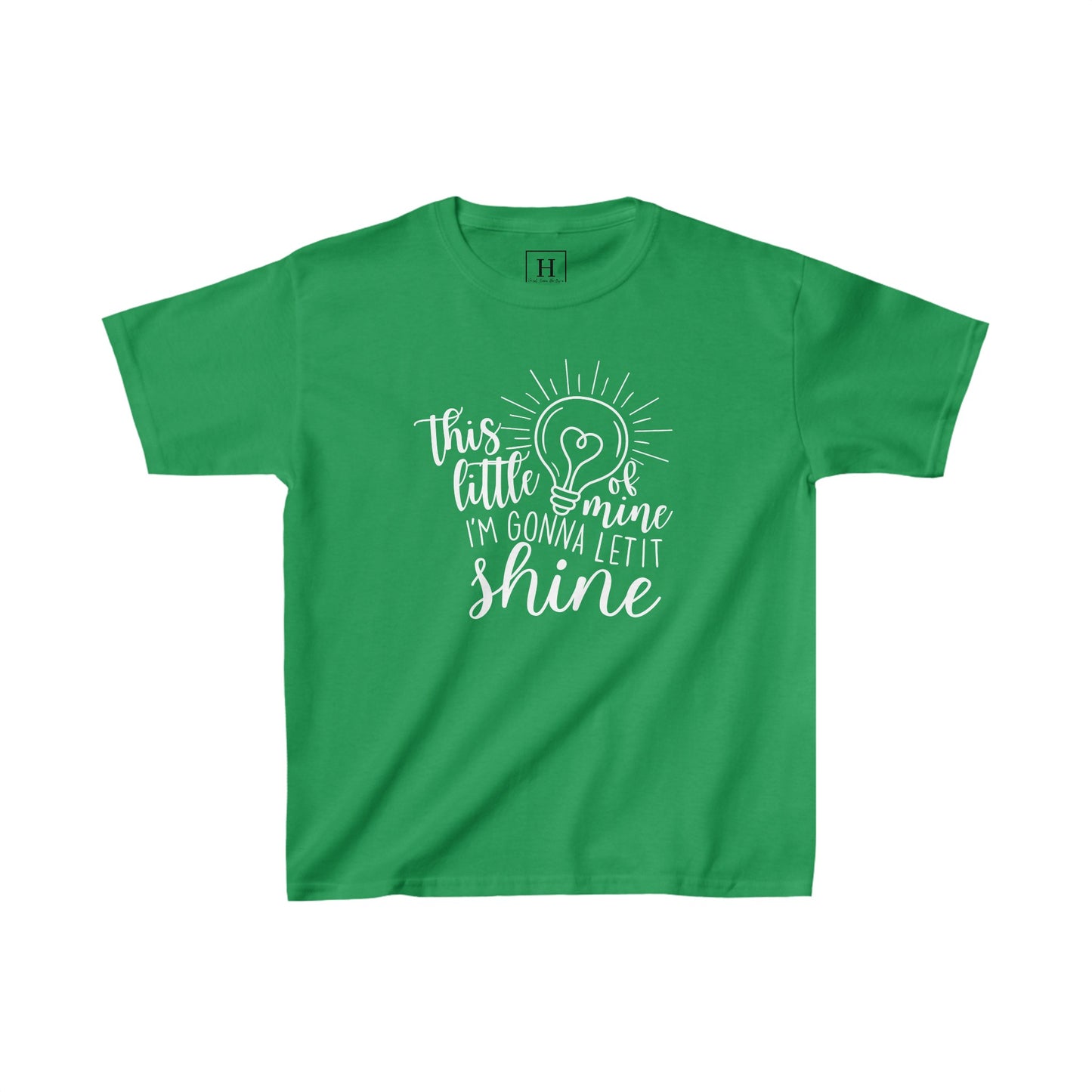 Kids This Little Light of Mine Christian Heavy Cotton Tee