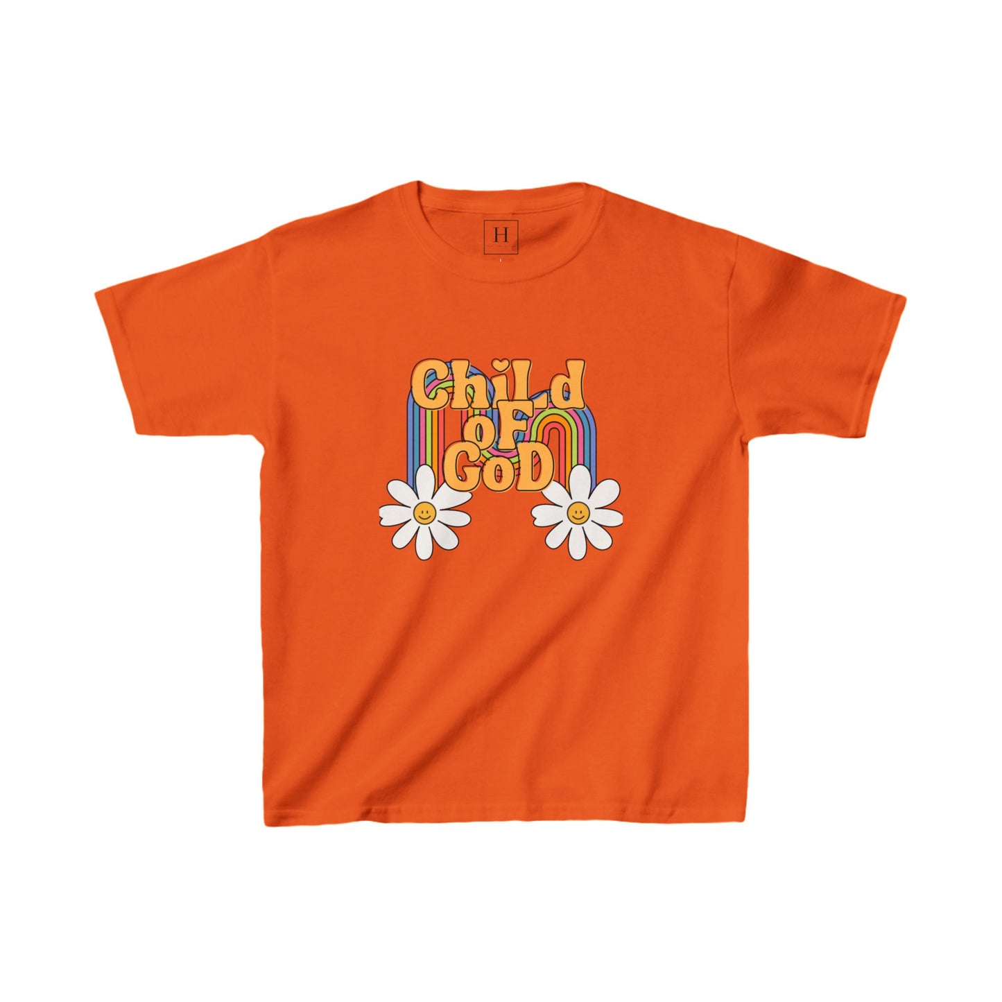 Youth Child of God Daisy Christian Heavy Cotton Tee