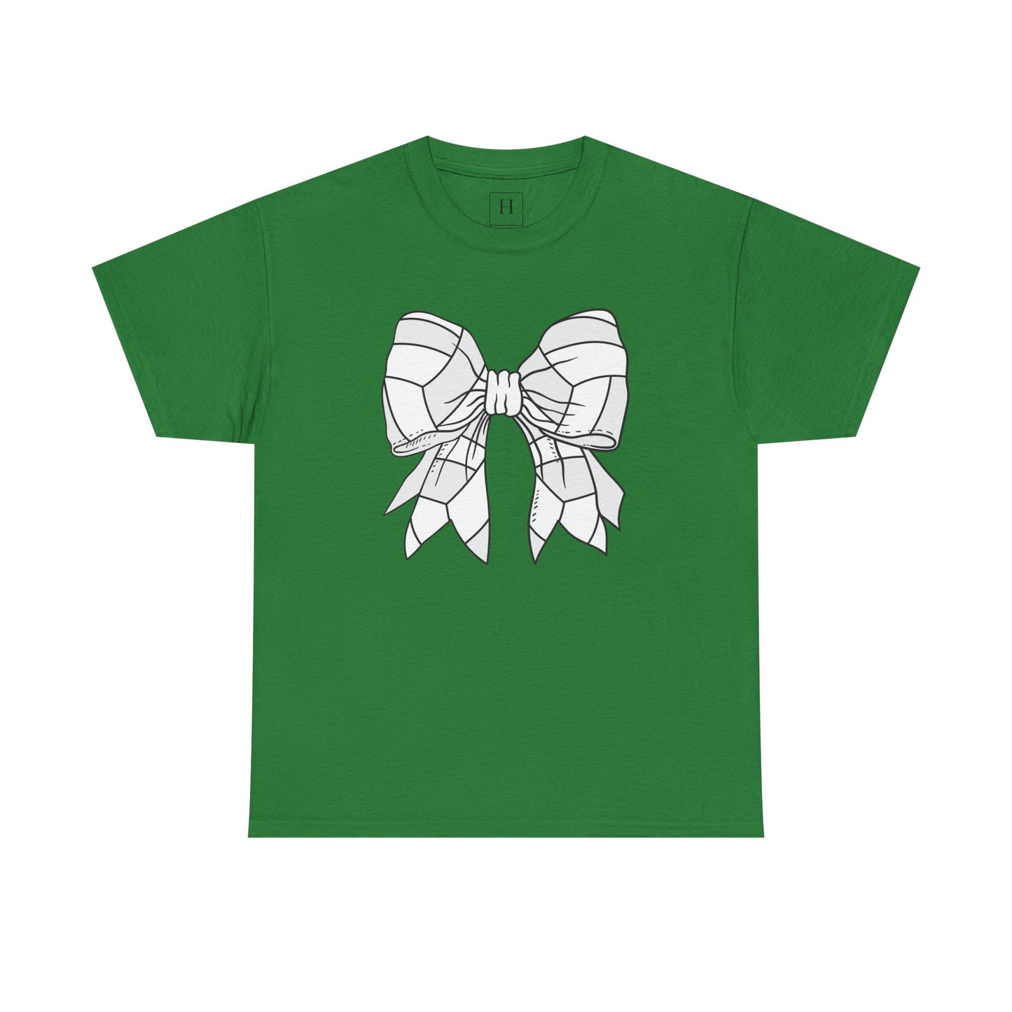 Volleyball Sport Bow Tee - Unisex Heavy Cotton