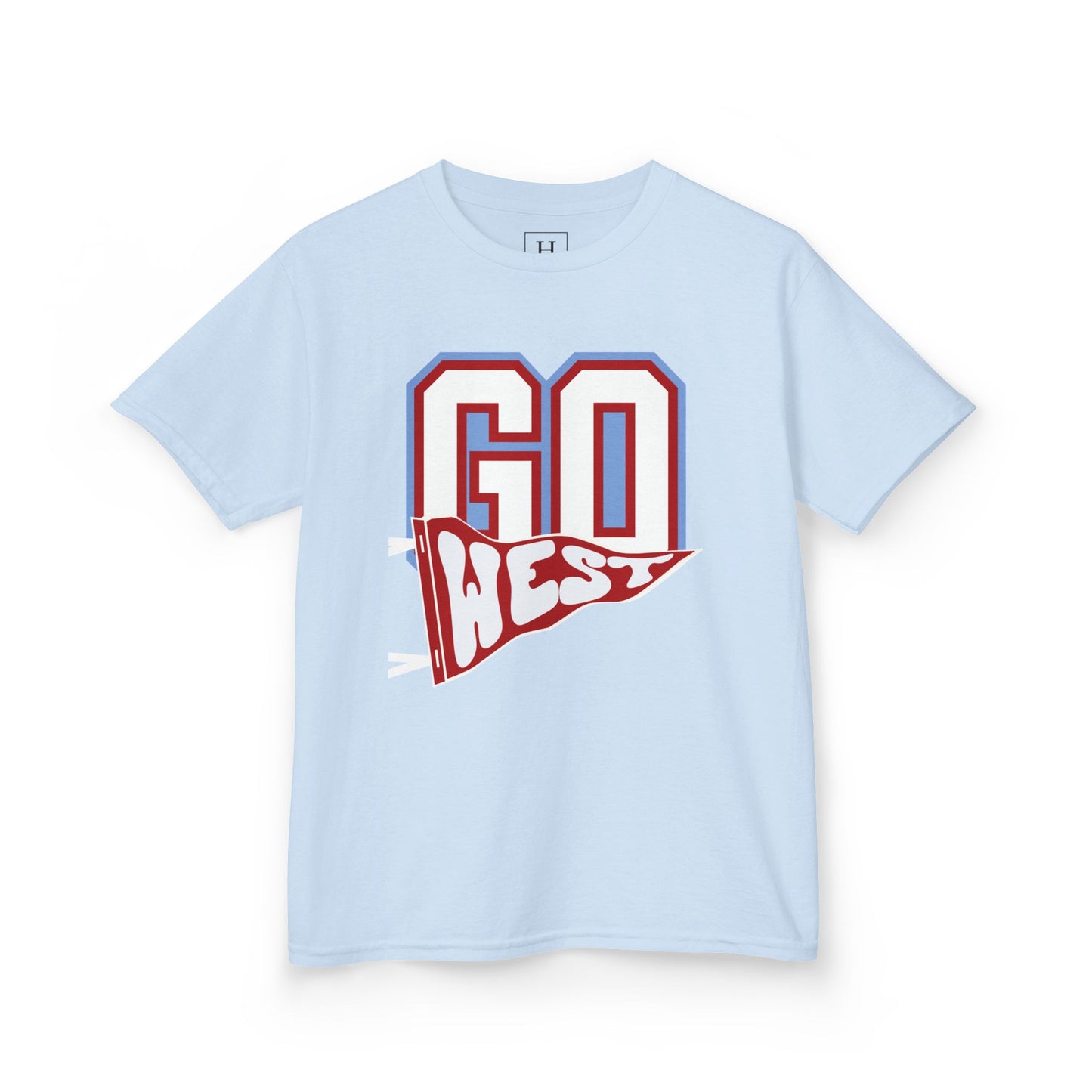 YOUTH -- GO WEST Pennant Flag - Unisex