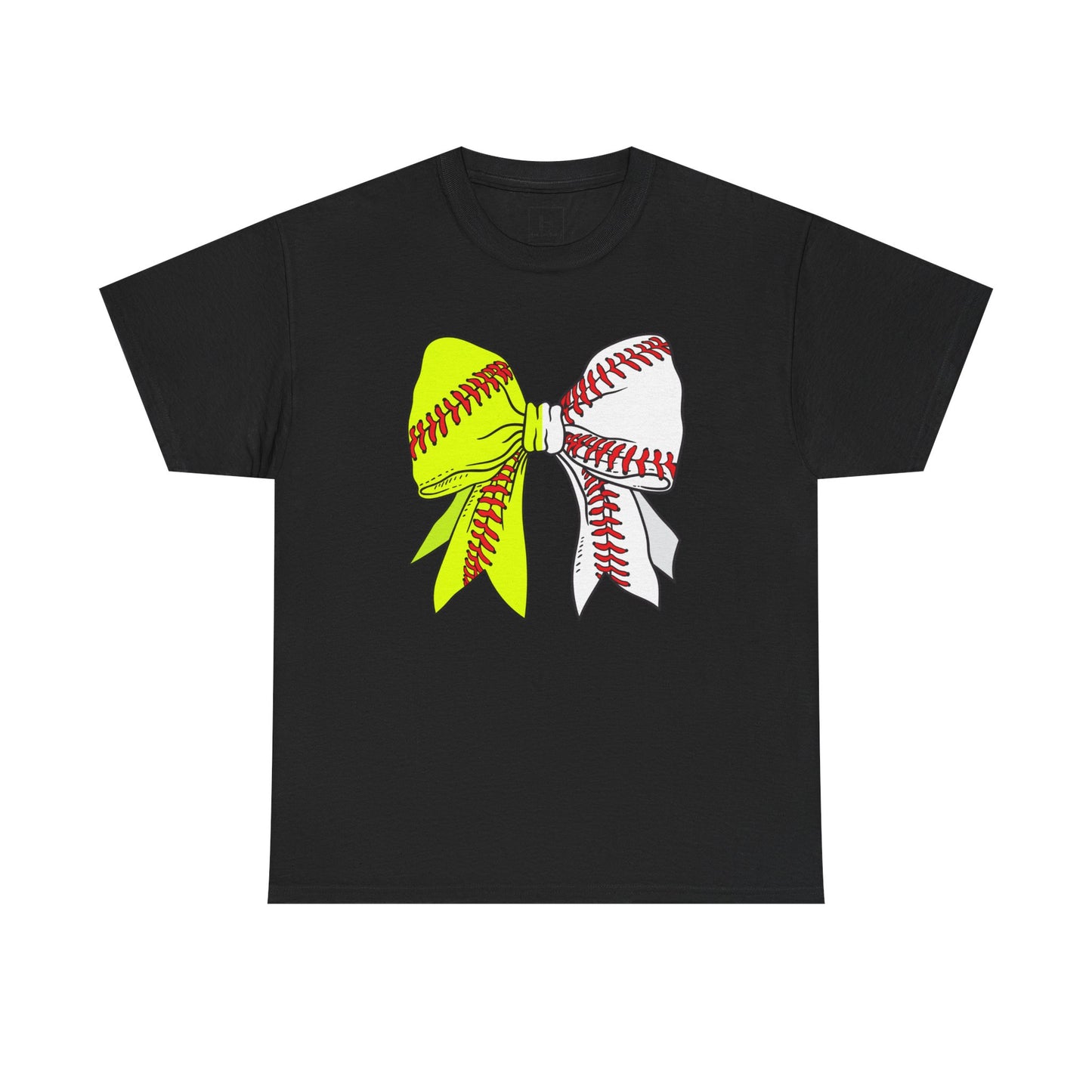 Softball Baseball Bow Unisex Tee - Sports Mama