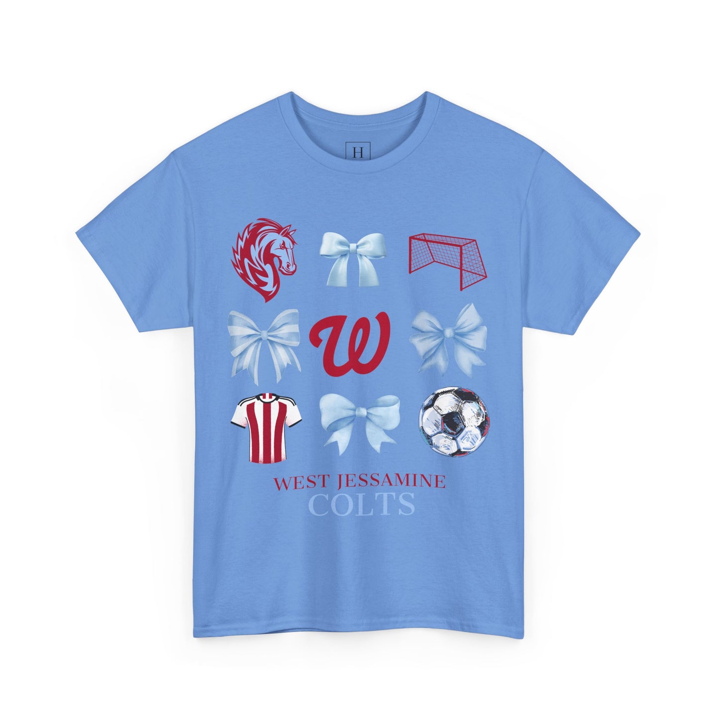 Copy of West Jessamine Colts Coquette Soccer Bows - Unisex Tee