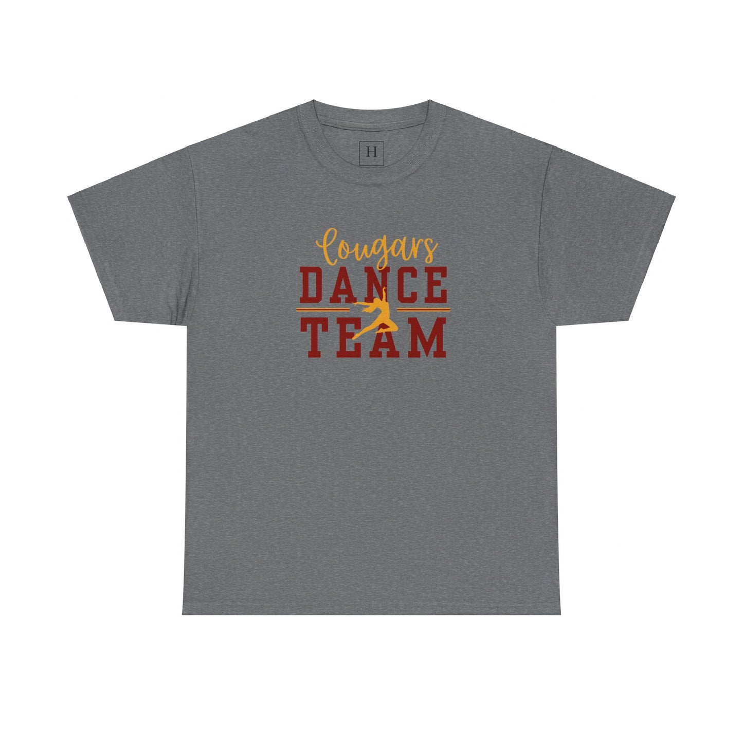 GMS Garrard Middle School Cougars Dance Team T-Shirt (Front Only)
