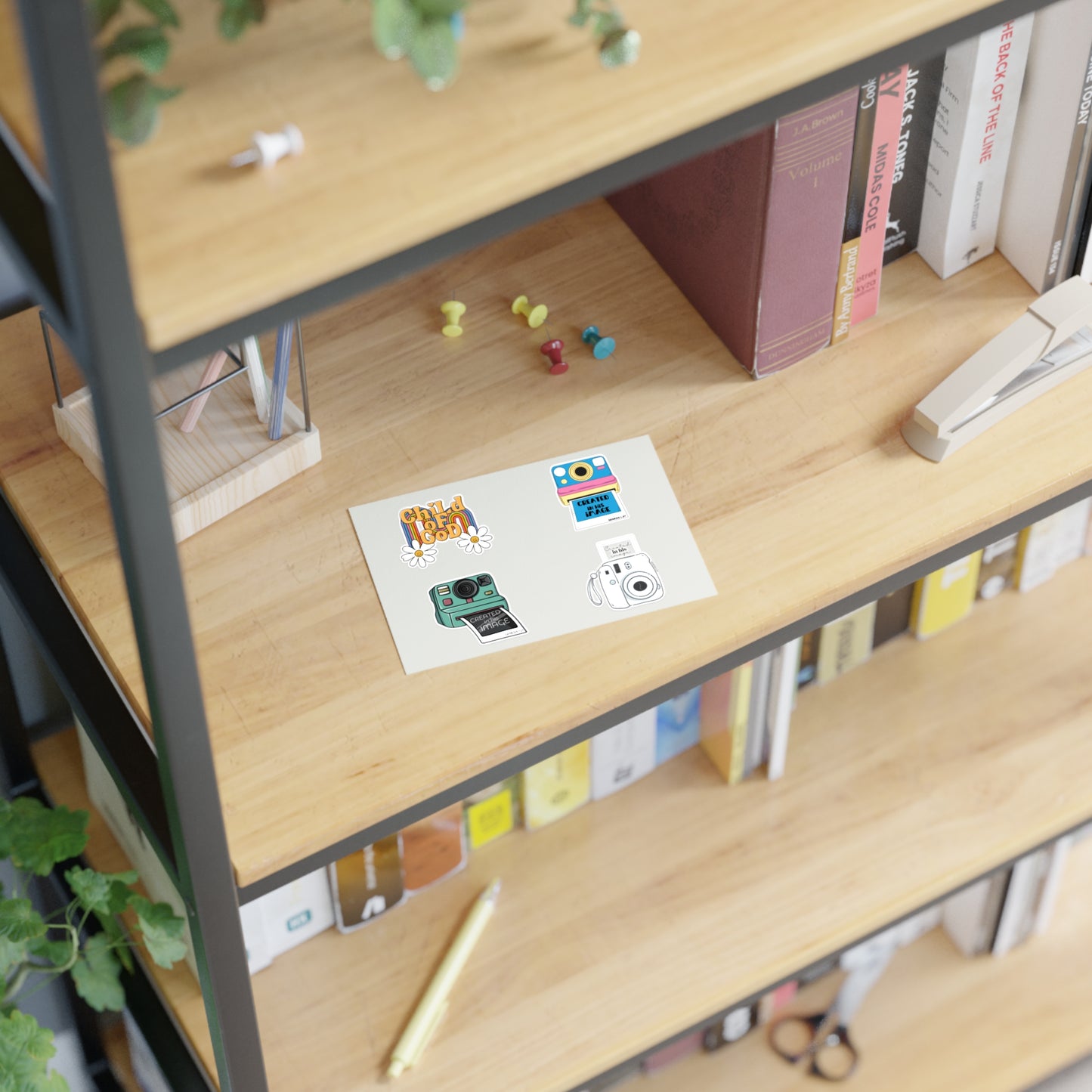 Created In His Image Polaroid Camera Christian Sticker Sheets