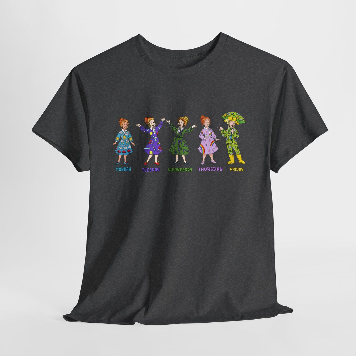 Monday-Friday Ms. Frizzle Teacher T-Shirt