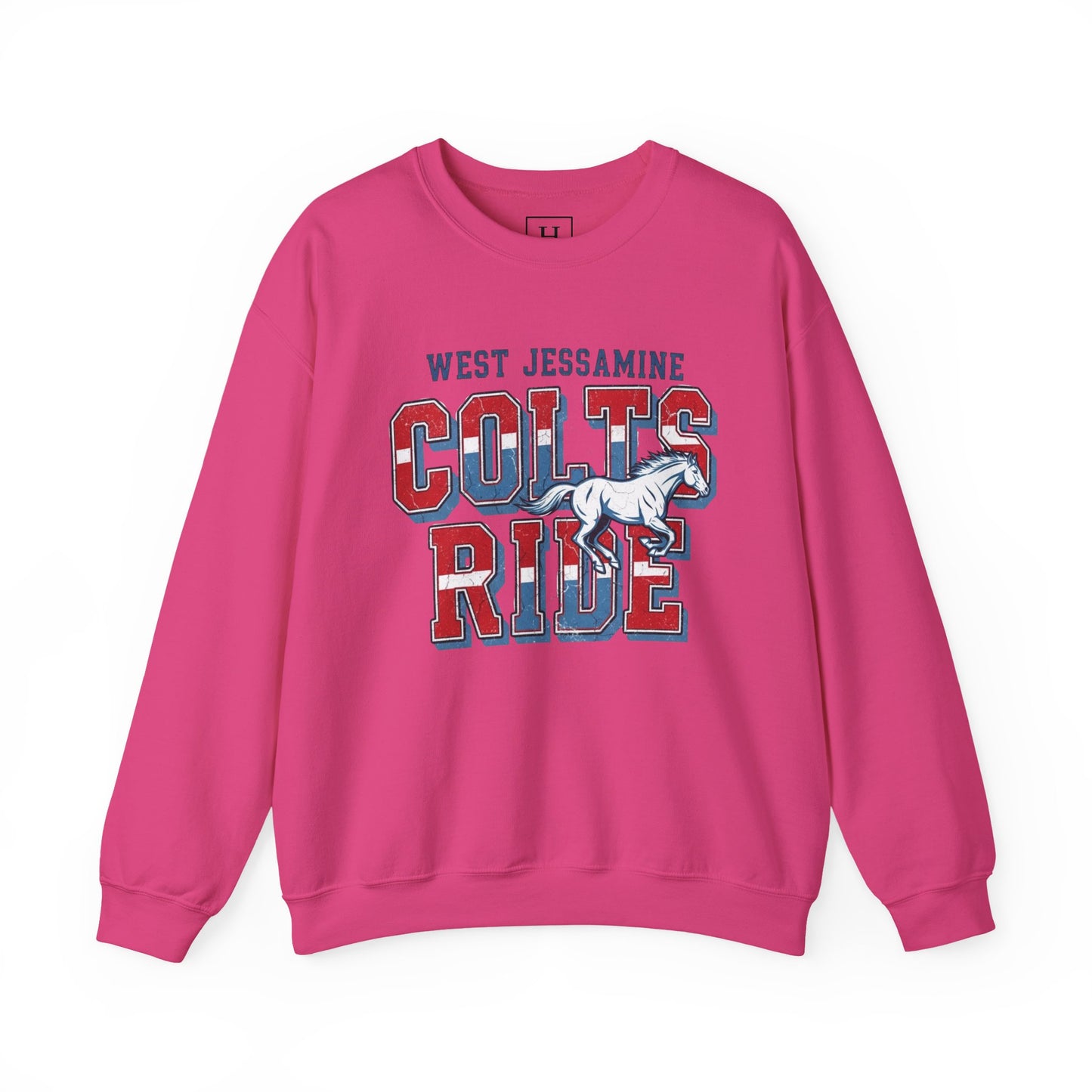 Crewneck Sweatshirt - West Jess RIDE COLTS Sweater