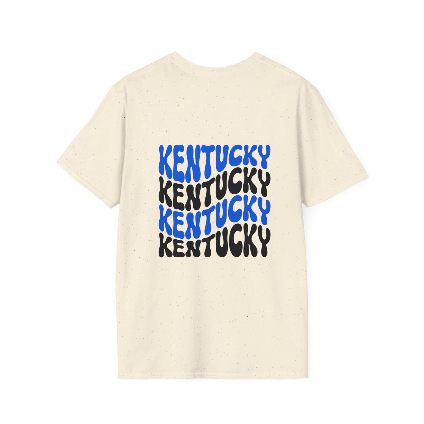 Kentucky KY UK Blue Jersey Short Sleeve Tee (front and back)
