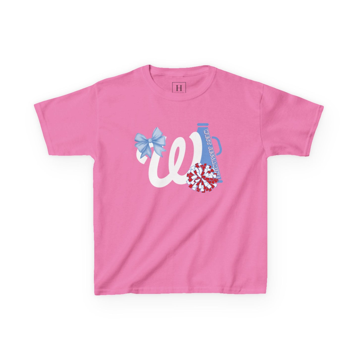 YOUTH -- West Jessamine Cheer Bow, Megaphone & Poms - Unisex Shirt
