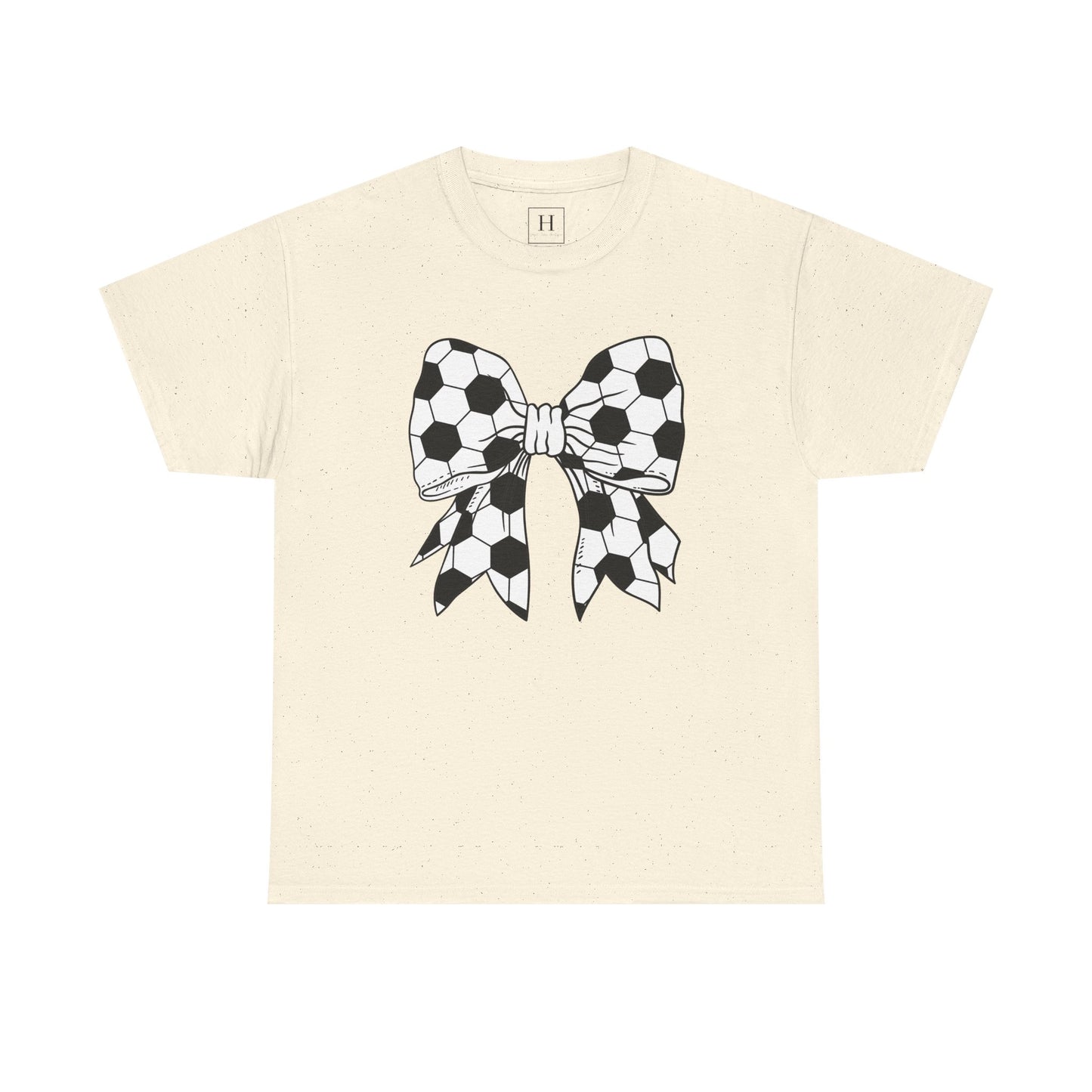 Soccer Sport Bow Tee - Unisex Heavy Cotton