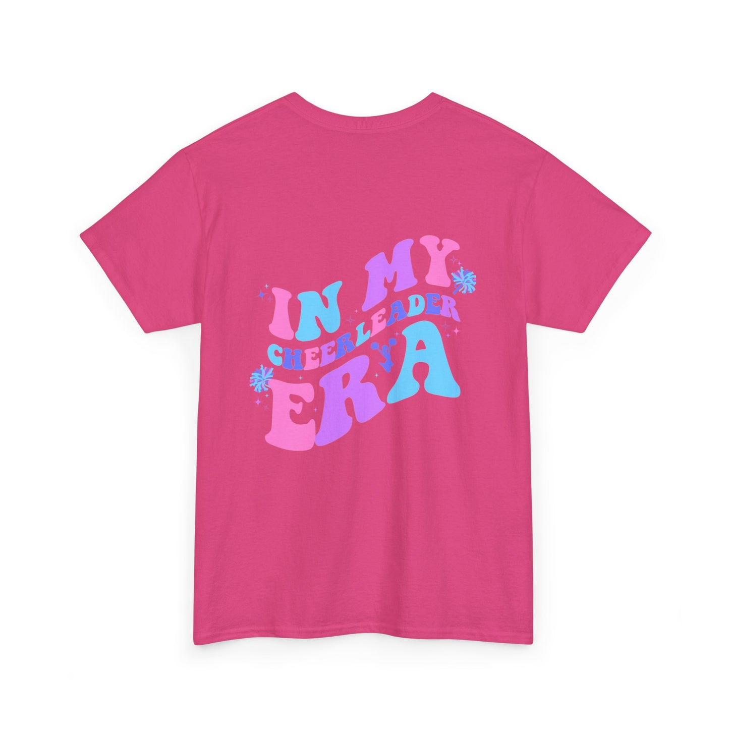 in my cheerleading era front and back cheer adult t-shirt